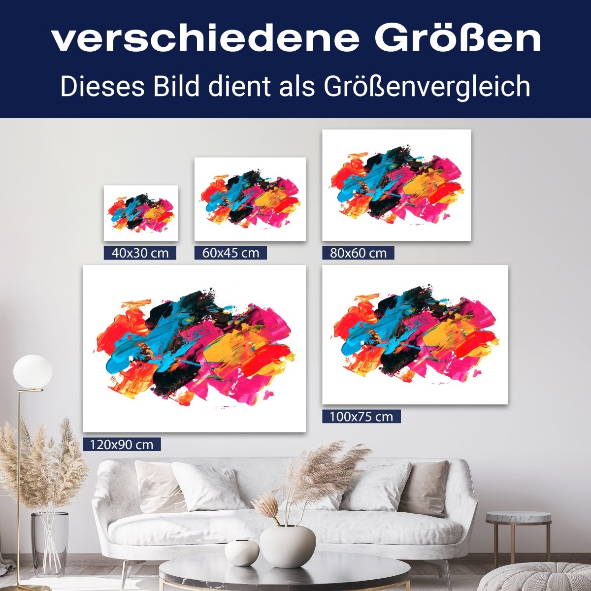 Leinwandbild Malerei, Abstrakt, Querformat M0677 kaufen - Bild 8 Leinwandbild Malerei, Abstrakt, Querformat M0677 kaufen - Bild 8