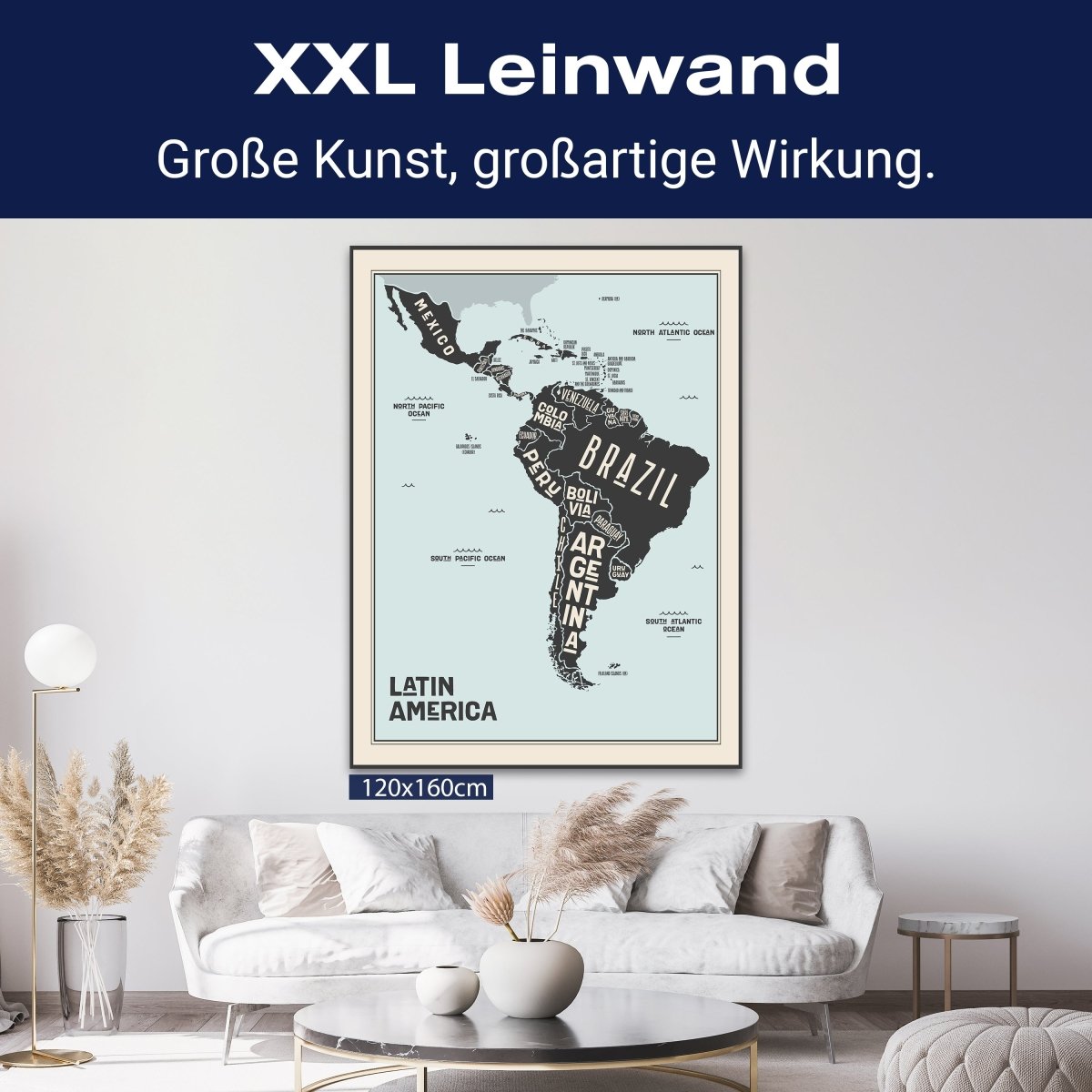 Leinwandbild Weltkarte, Südamerika, Hochformat M0682 kaufen - Bild 9 Leinwandbild Weltkarte, Südamerika, Hochformat M0682 kaufen - Bild 9