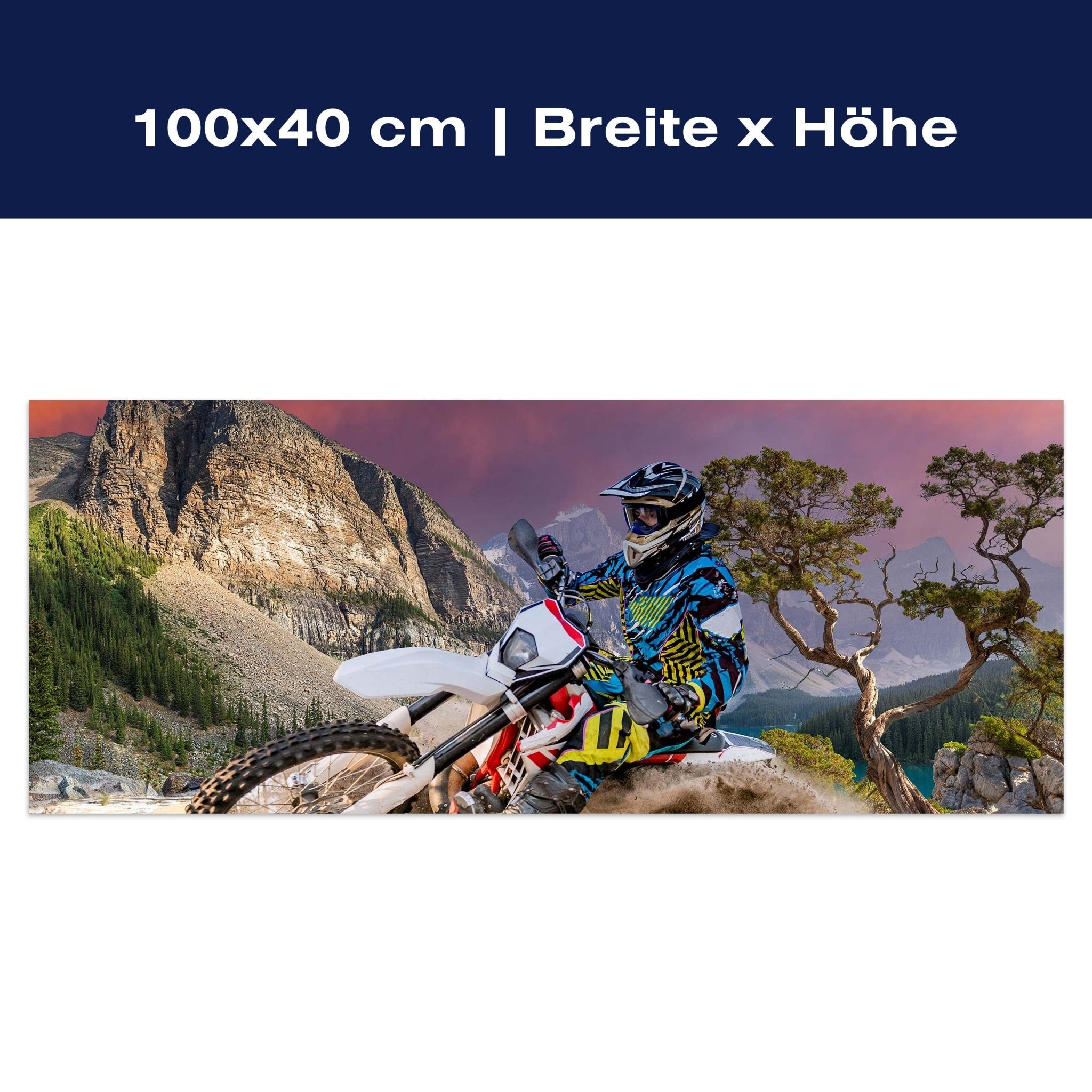 Leinwandbild Enduro Motorbike Racing M0686 Leinwandbild Enduro Motorbike Racing M0686