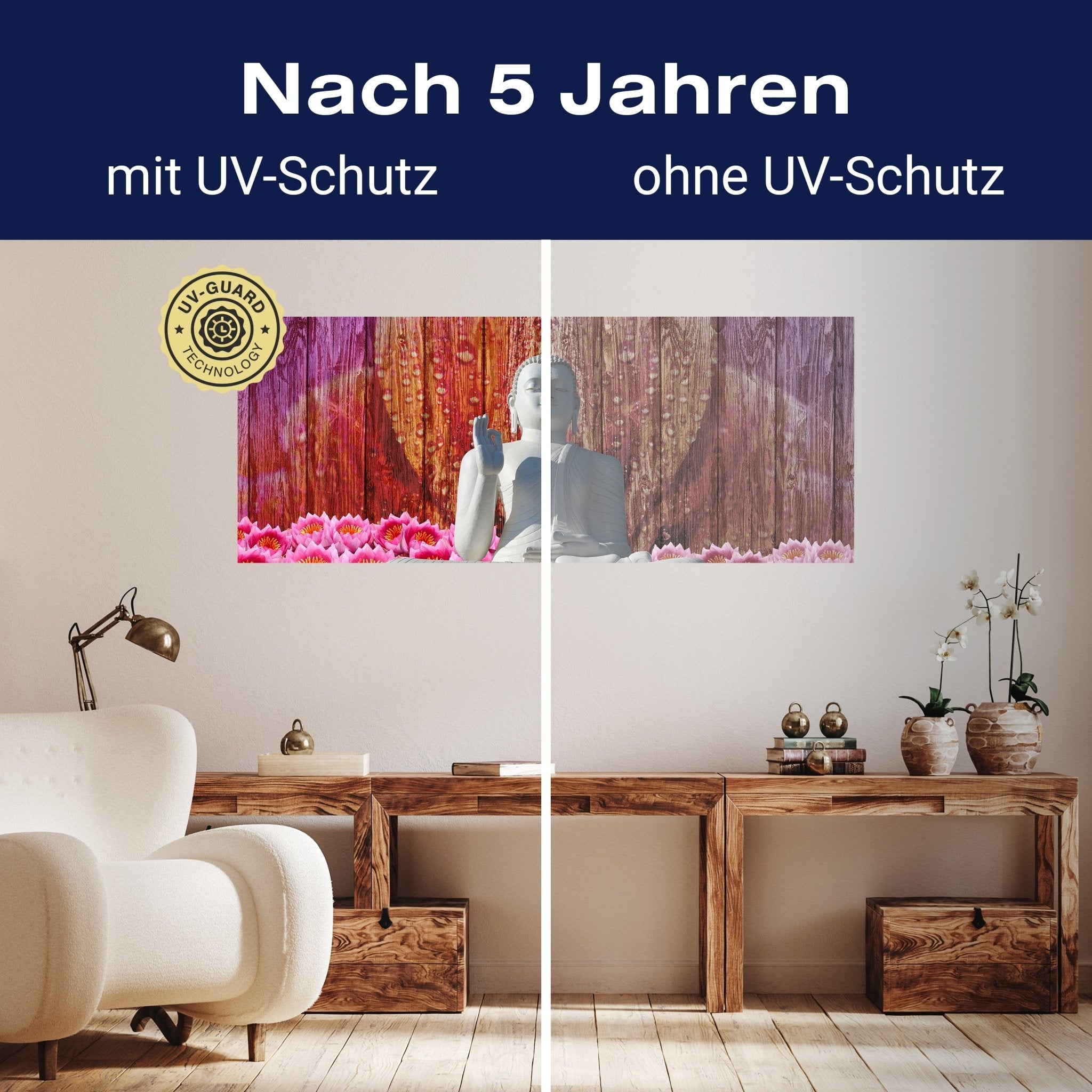 Leinwandbild Weiß Sitzende Buddha-Statue M0688 kaufen - Bild 9 Leinwandbild Weiß Sitzende Buddha-Statue M0688 kaufen - Bild 9