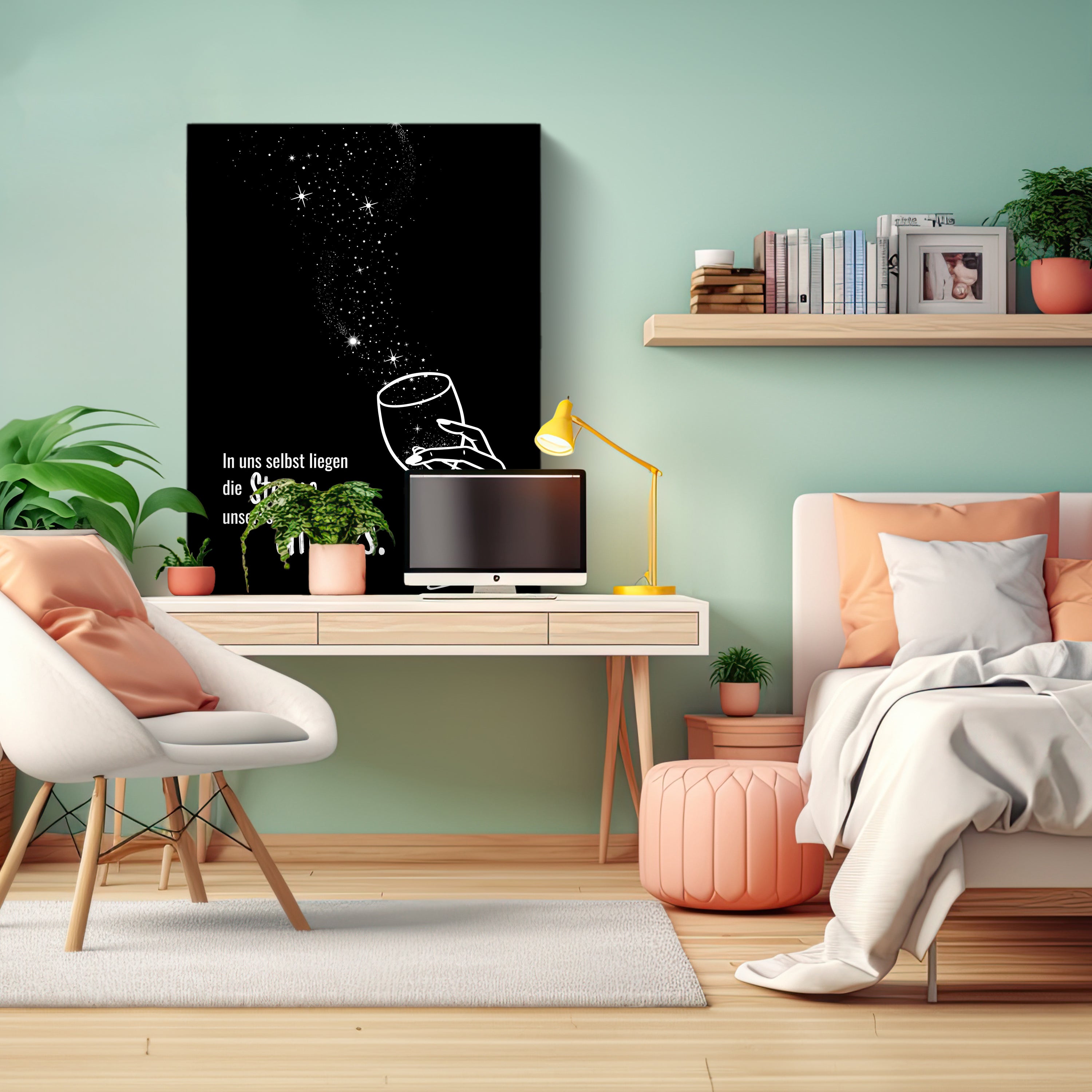 Leinwandbild Spruch, Sterne, Hochformat M0696 kaufen - Bild 3 Leinwandbild Spruch, Sterne, Hochformat M0696 kaufen - Bild 3