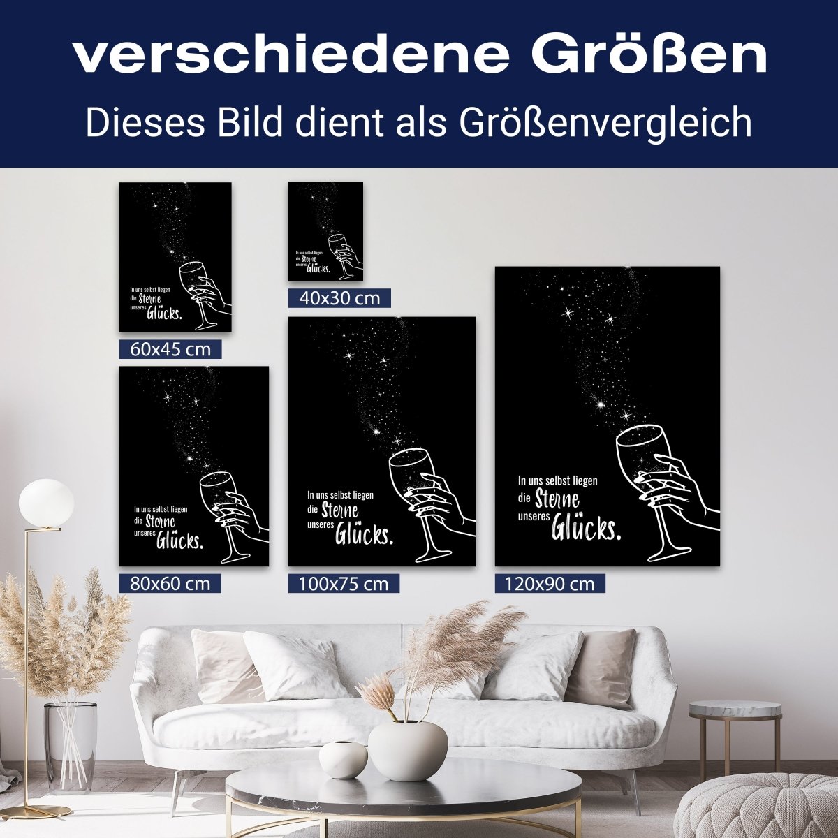 Leinwandbild Spruch, Sterne, Hochformat M0696 kaufen - Bild 8 Leinwandbild Spruch, Sterne, Hochformat M0696 kaufen - Bild 8