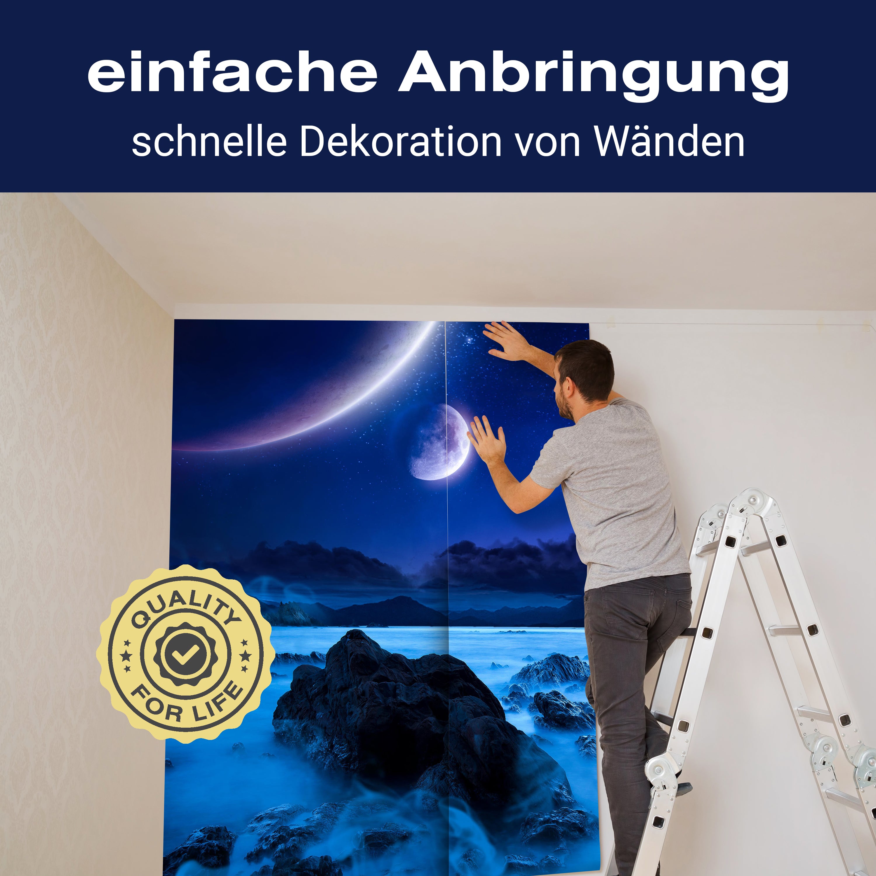 Fototapete Landschaft der Küste in der Nacht M0696 - Bild 3 Fototapete Landschaft der Küste in der Nacht M0696 - Bild 3