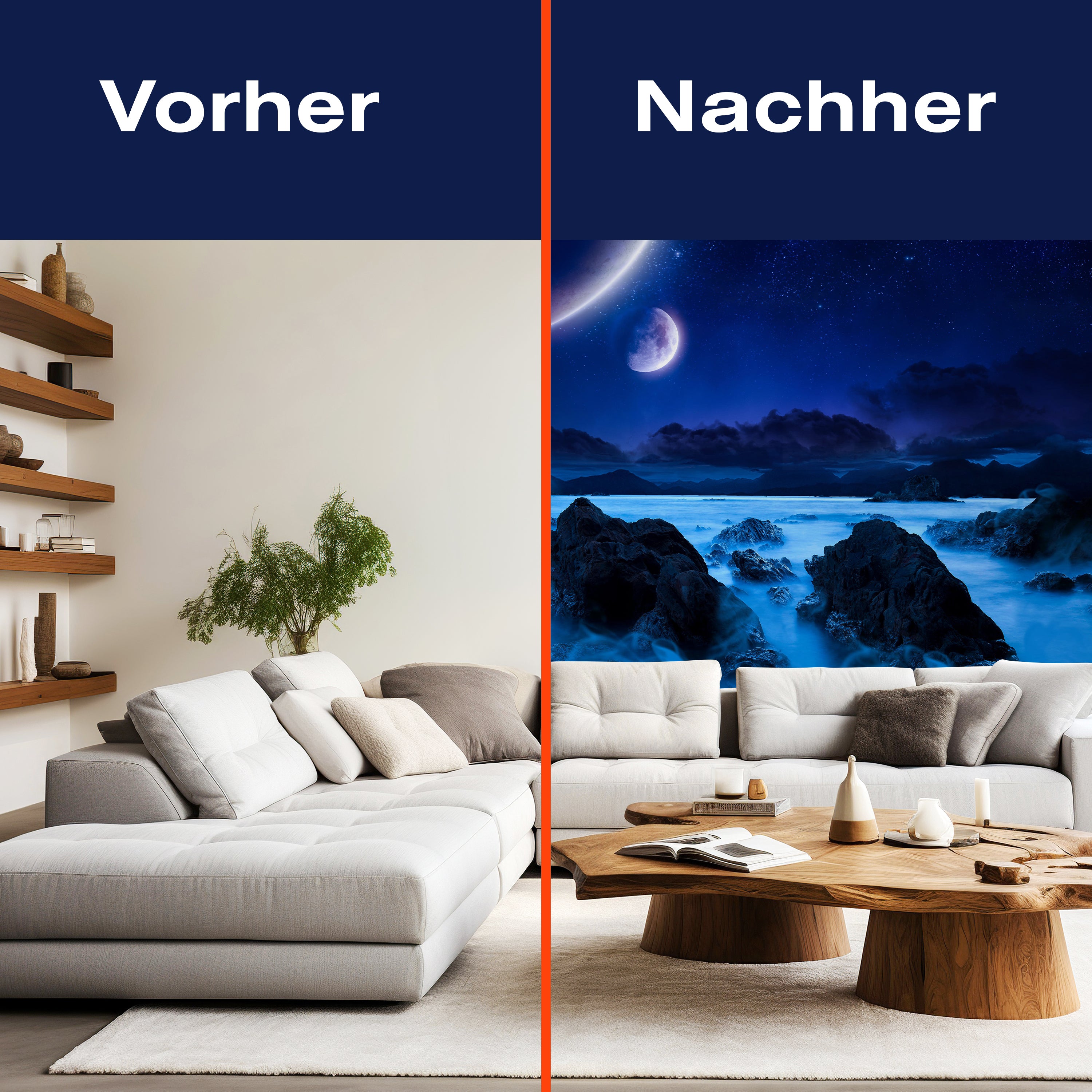 Fototapete Landschaft der Küste in der Nacht M0696 - Bild 9 Fototapete Landschaft der Küste in der Nacht M0696 - Bild 9