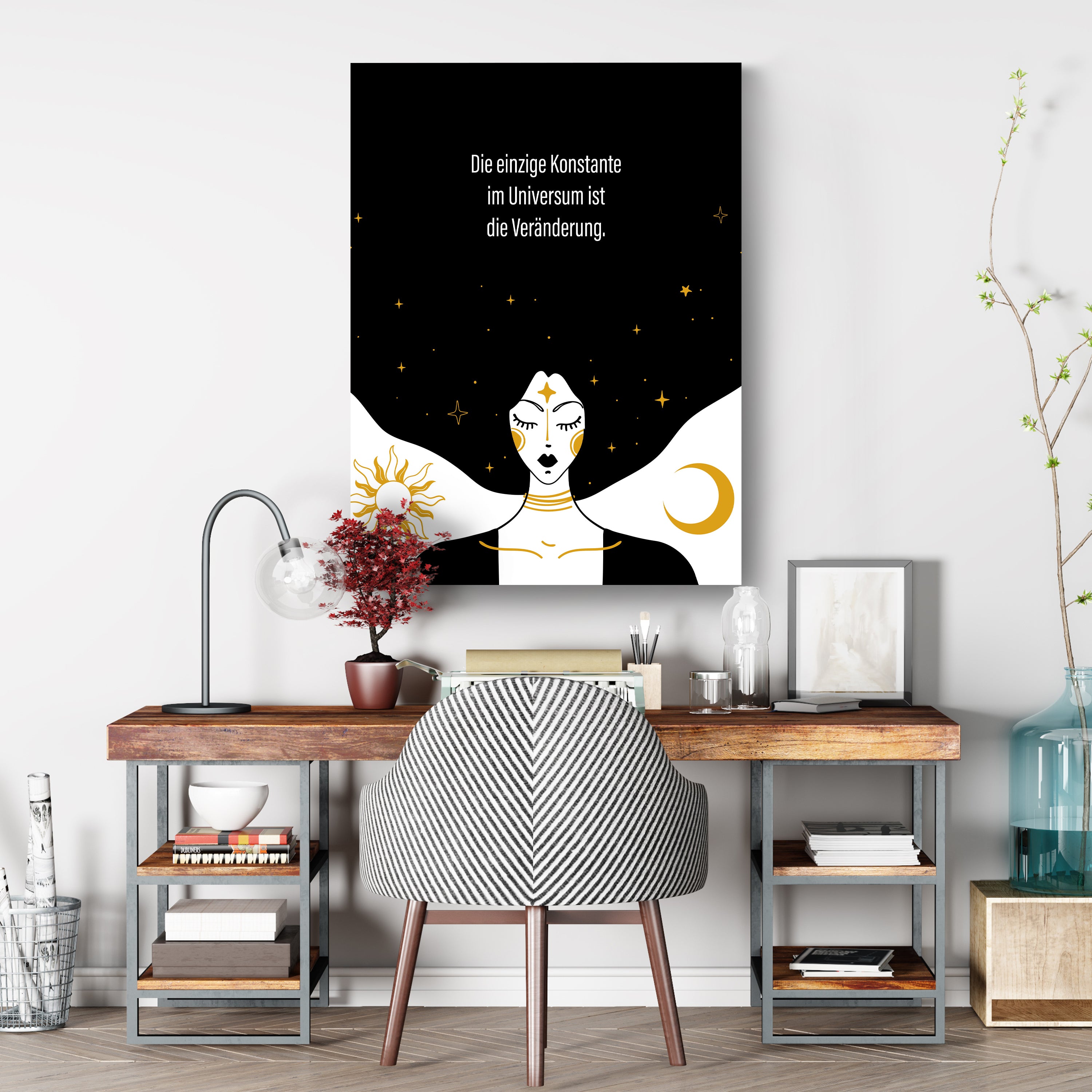 Leinwandbild Spruch, Die einzige Konstante, Hochformat M0701 kaufen - Bild 3 Leinwandbild Spruch, Die einzige Konstante, Hochformat M0701 kaufen - Bild 3