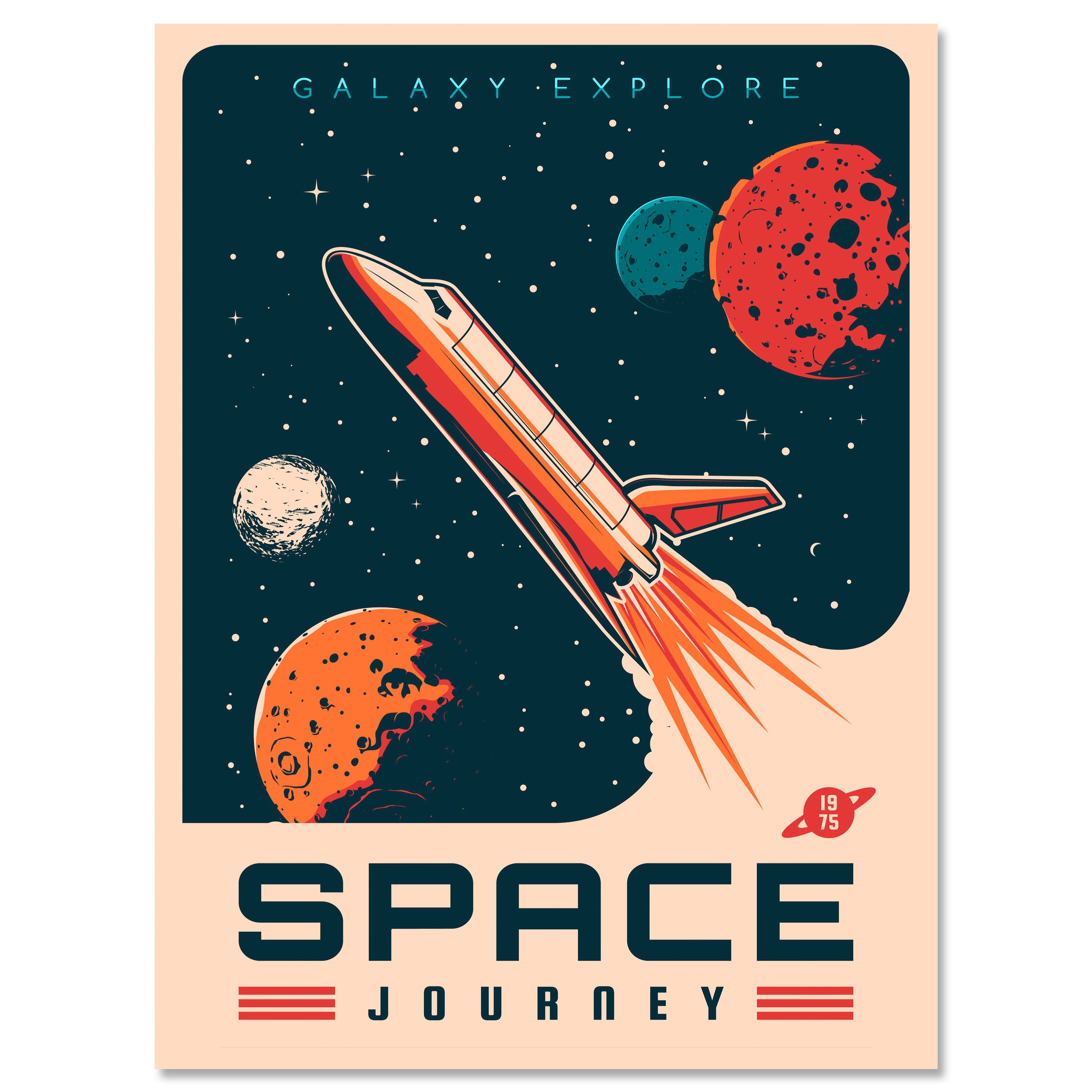 Leinwandbild Digital Art, Rakete, Weltall, Hochformat M0703 kaufen - Bild 1 Leinwandbild Digital Art, Rakete, Weltall, Hochformat M0703 kaufen - Bild 1