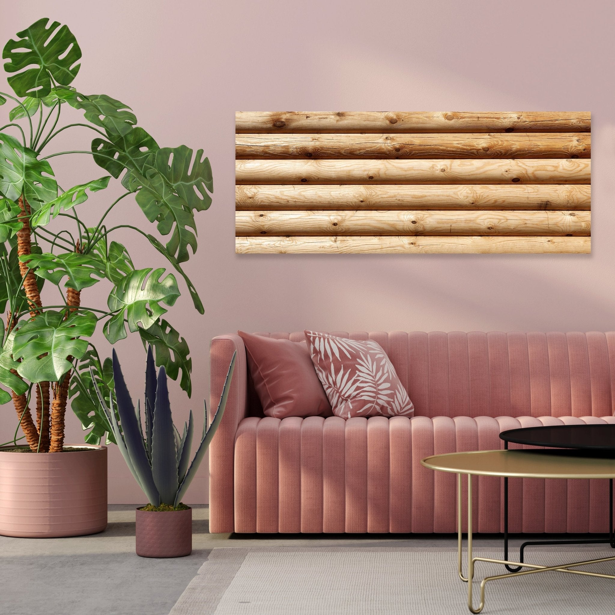 Leinwandbild Rustik Holzwand M0704 kaufen - Bild 3 Leinwandbild Rustik Holzwand M0704 kaufen - Bild 3