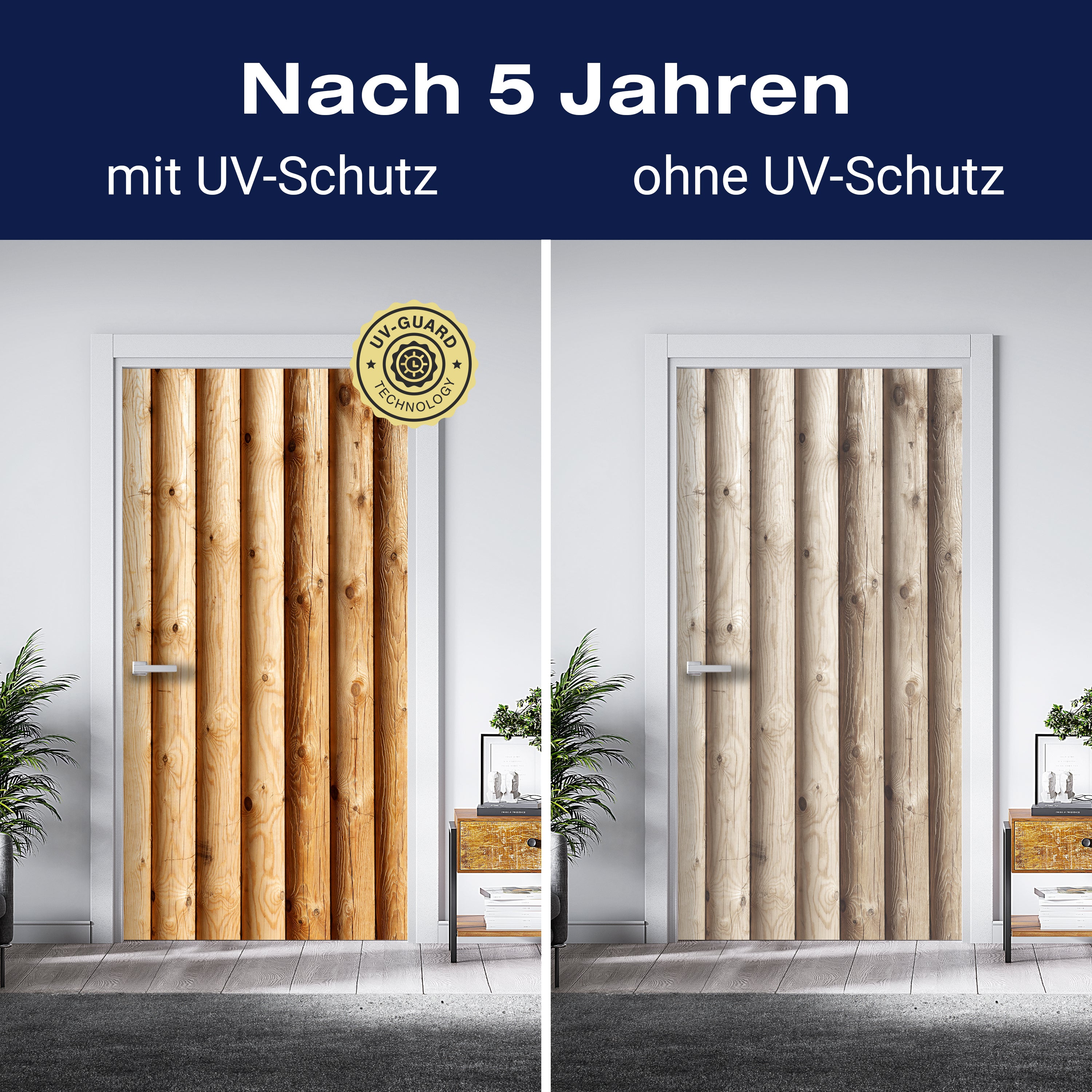 Türtapete Rustik Holzwand M0704 - Bild 4 Türtapete Rustik Holzwand M0704 - Bild 4