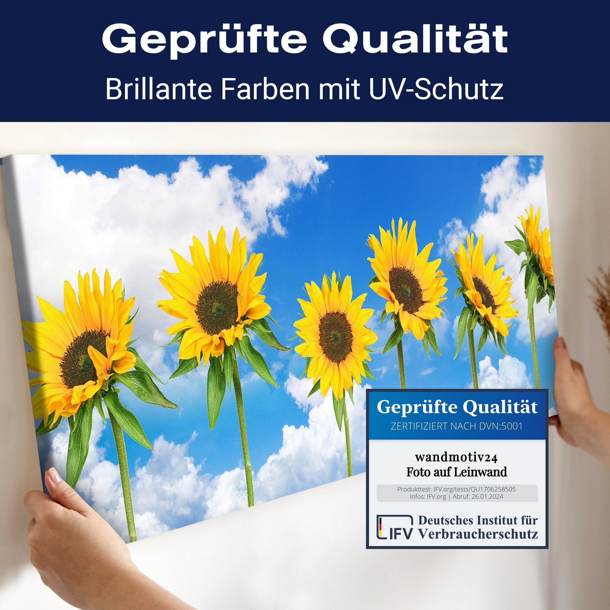 Leinwandbild Sonnenblumen M0705 kaufen - Bild 4 Leinwandbild Sonnenblumen M0705 kaufen - Bild 4