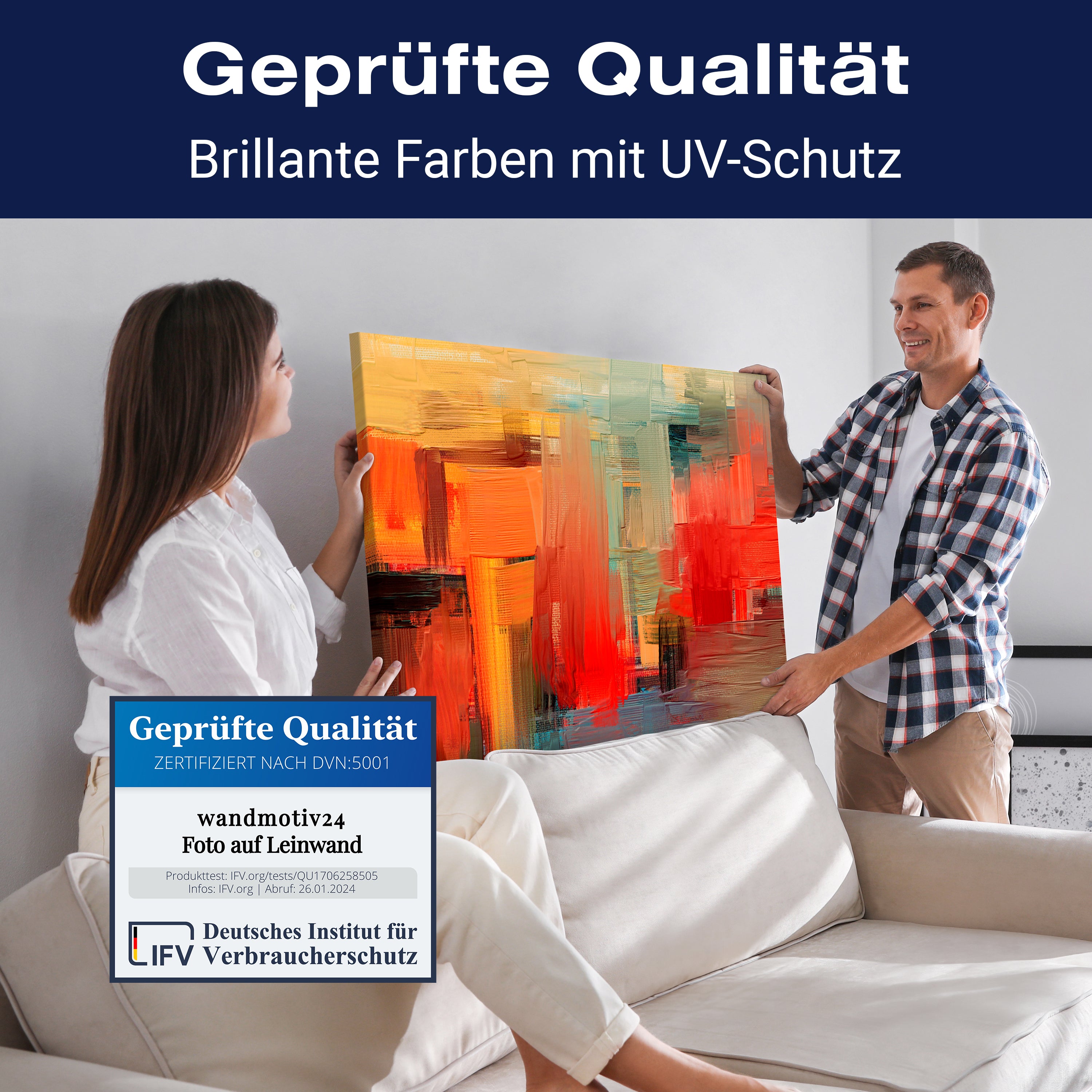 Leinwandbild Malerei, abstrakt, Querformat M0705 kaufen - Bild 4 Leinwandbild Malerei, abstrakt, Querformat M0705 kaufen - Bild 4