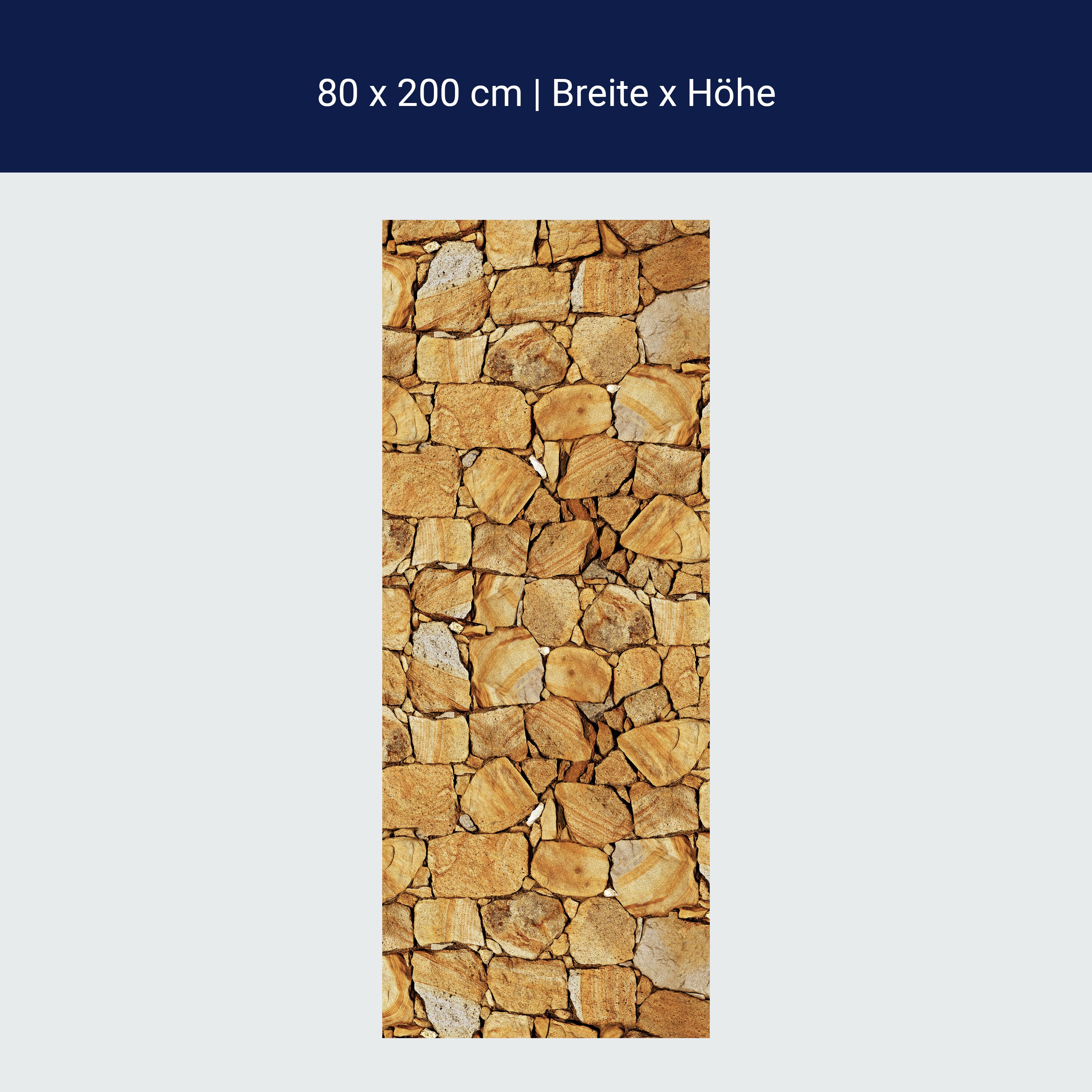 Türtapete Steinmauer M0707 Türtapete Steinmauer M0707