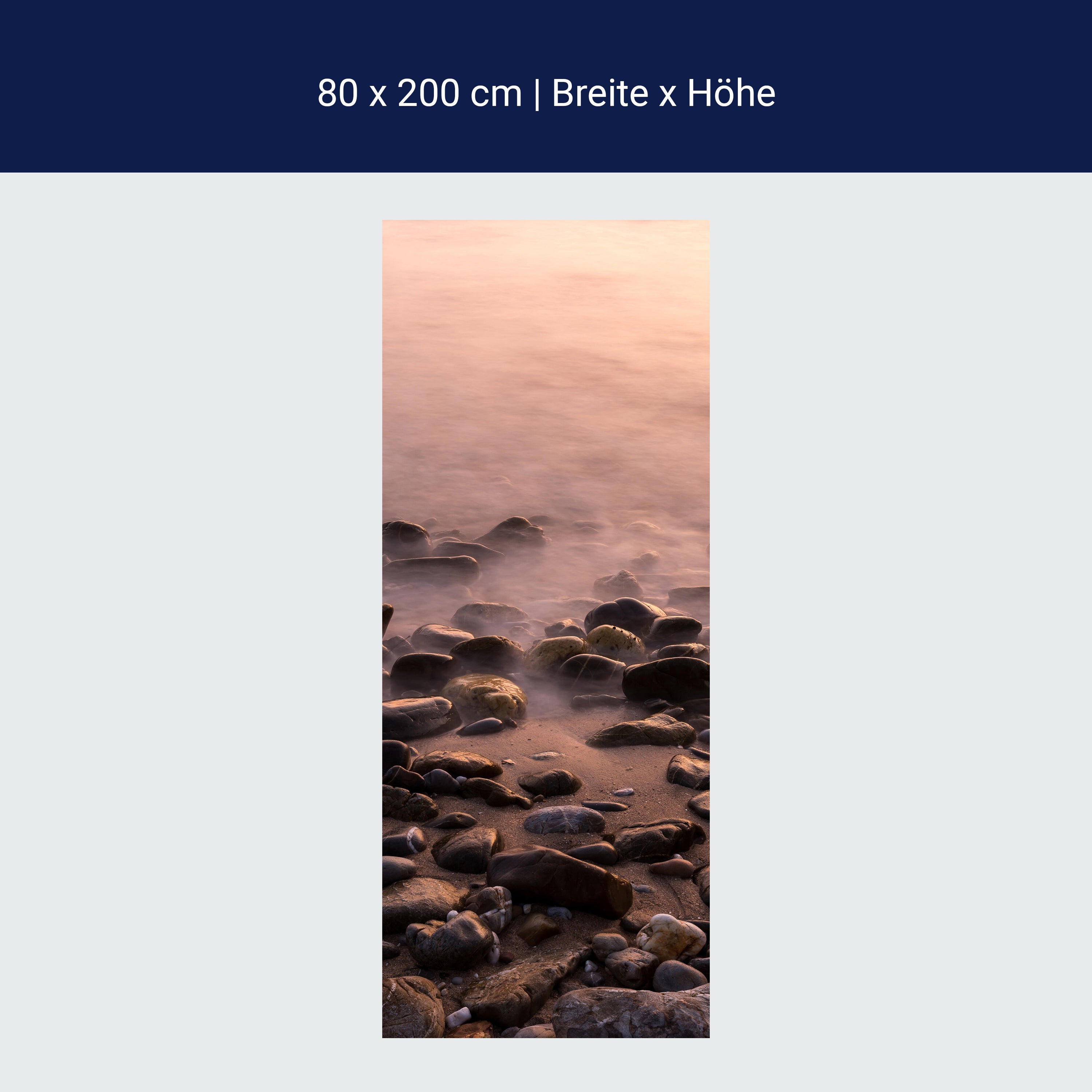 Türtapete Steine und Nebelwasser M0710 Türtapete Steine und Nebelwasser M0710