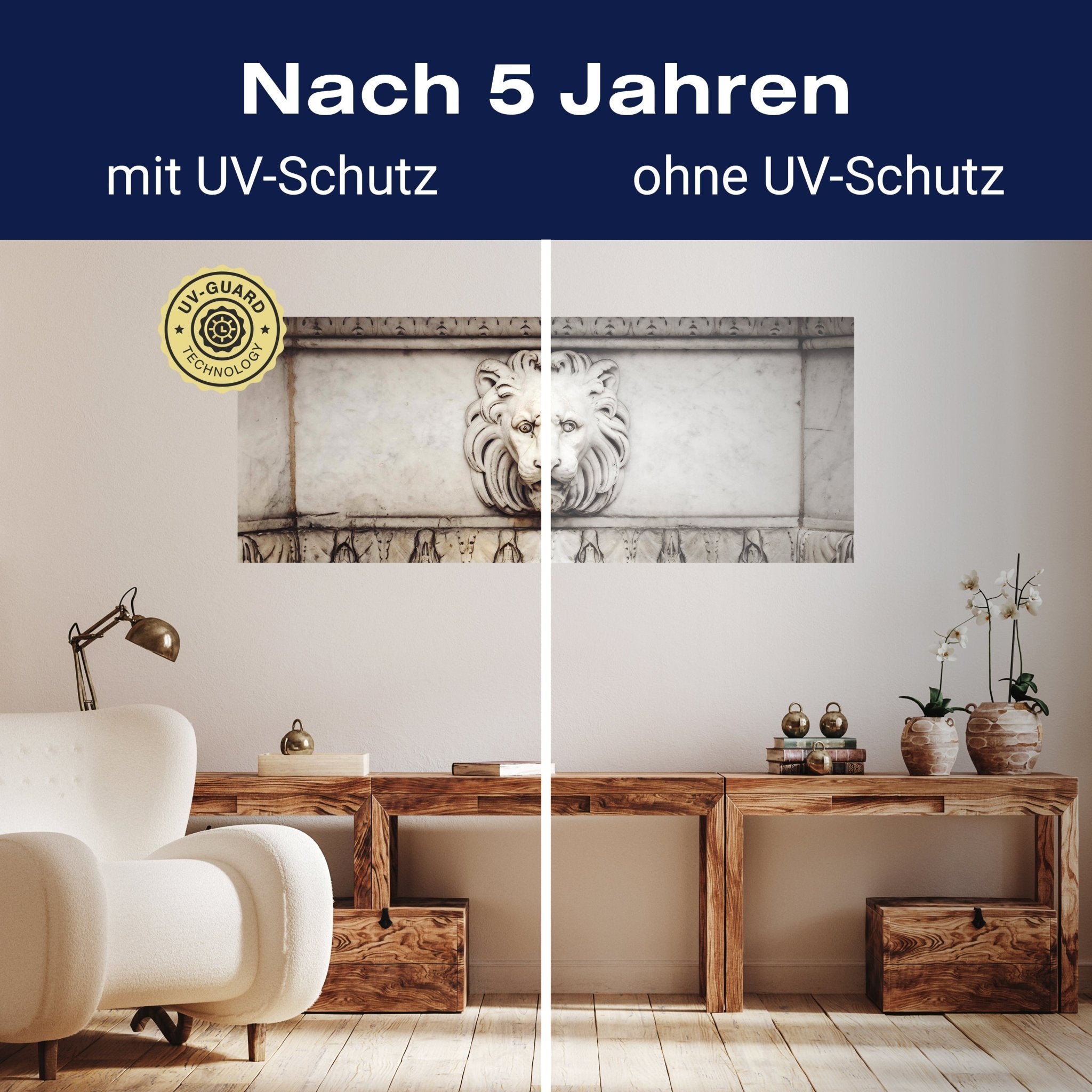 Leinwandbild Alte Marmor Löwenkopf M0713 kaufen - Bild 9 Leinwandbild Alte Marmor Löwenkopf M0713 kaufen - Bild 9