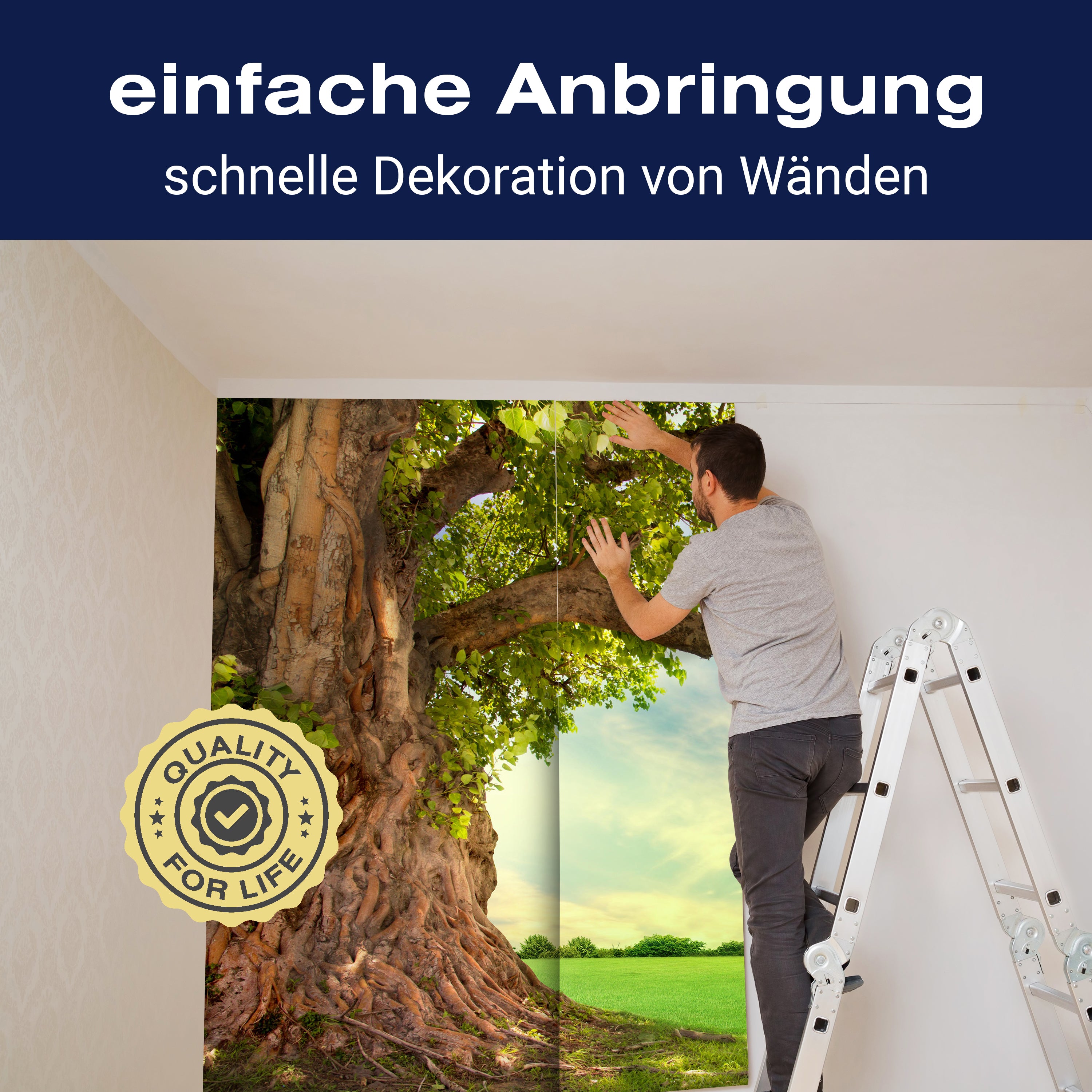 Fototapete Baum 3D Frühling M0715 - Bild 3 Fototapete Baum 3D Frühling M0715 - Bild 3