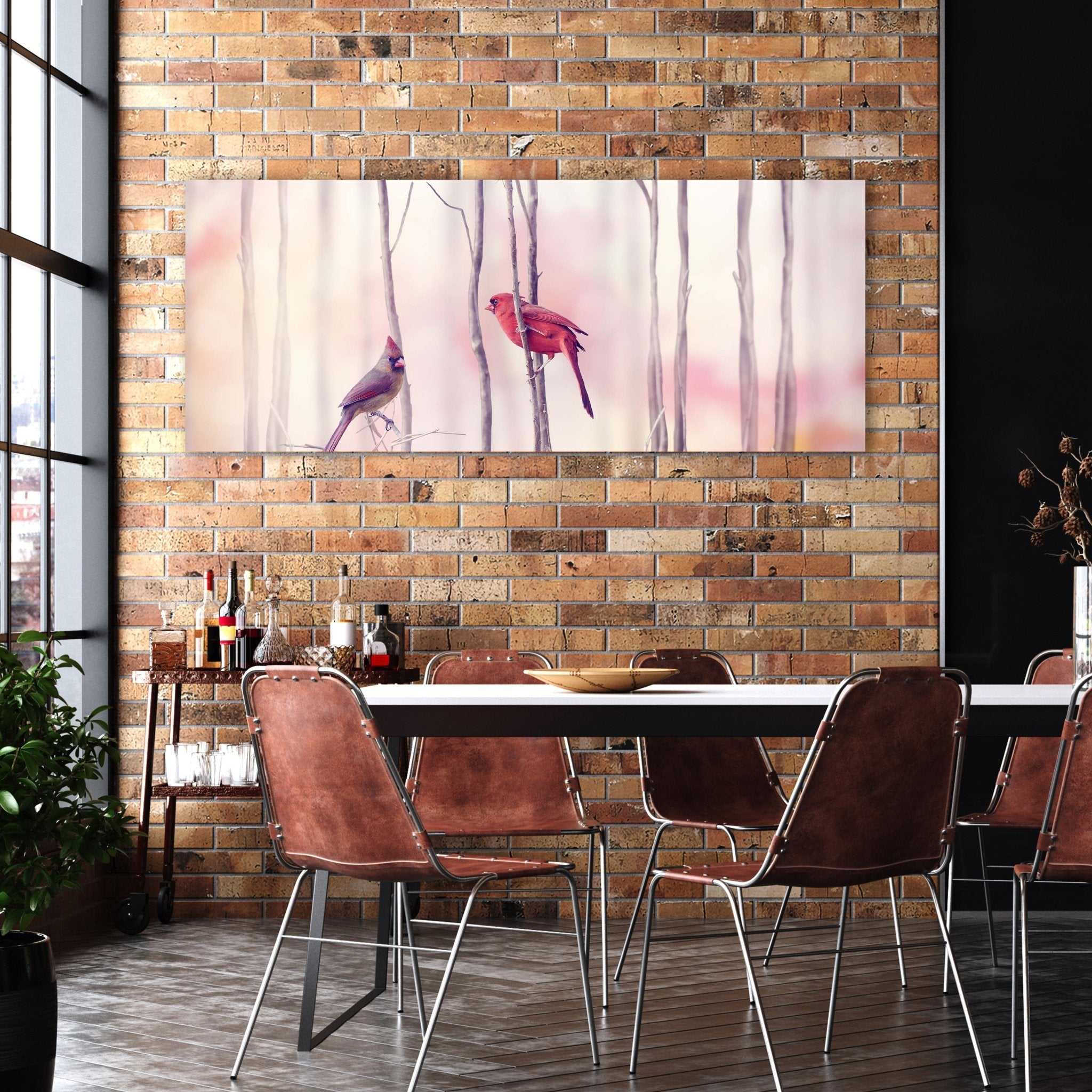 Leinwandbild Kardinalvögel M0718 kaufen - Bild 2 Leinwandbild Kardinalvögel M0718 kaufen - Bild 2