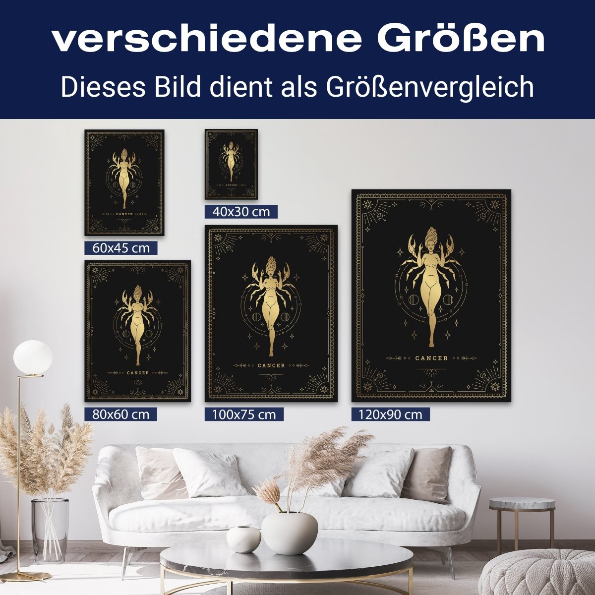 Leinwandbild Sternzeichen, Krebs, Hochformat M0720 kaufen - Bild 8 Leinwandbild Sternzeichen, Krebs, Hochformat M0720 kaufen - Bild 8