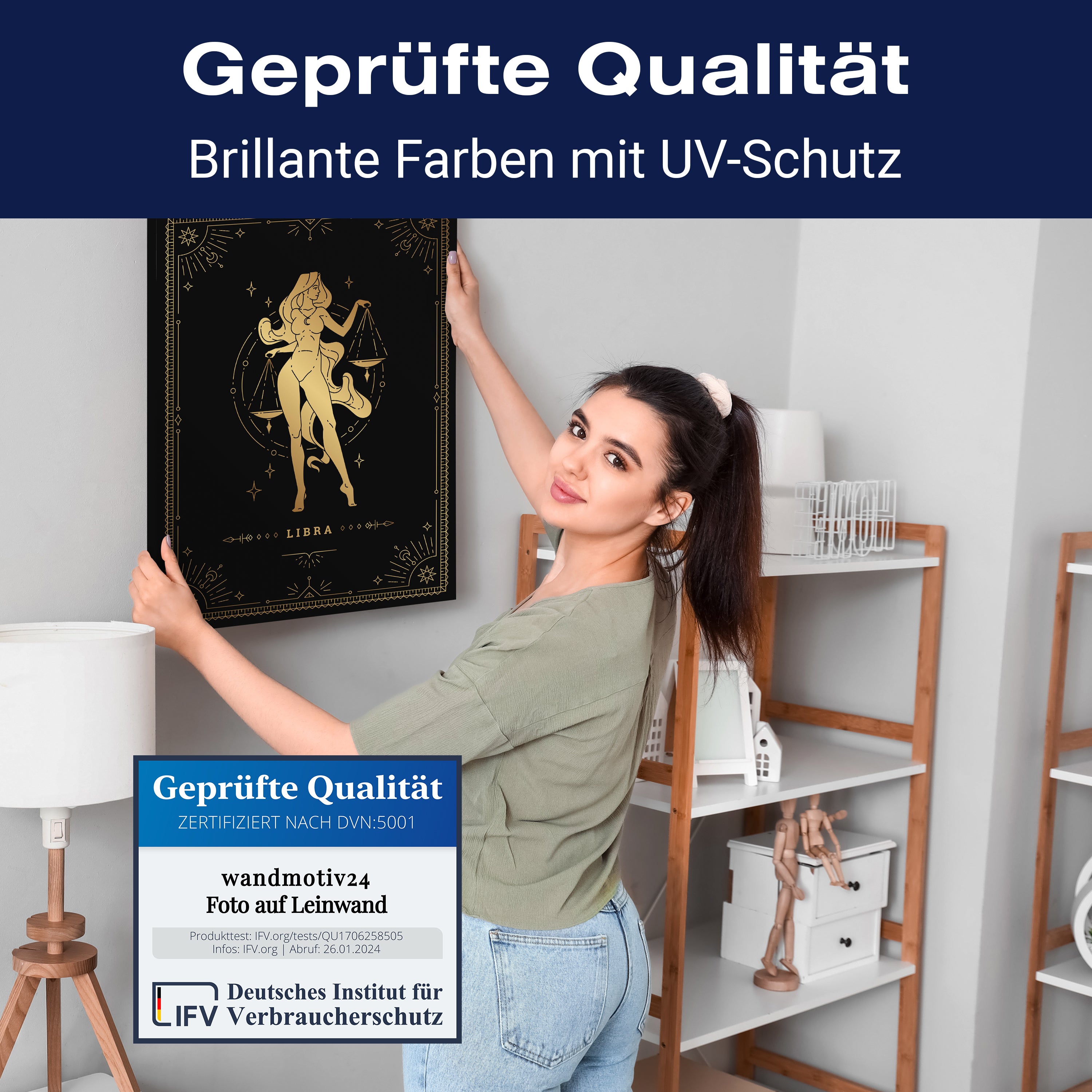 Leinwandbild Sternzeichen, Waage, Hochformat M0721 kaufen - Bild 4 Leinwandbild Sternzeichen, Waage, Hochformat M0721 kaufen - Bild 4