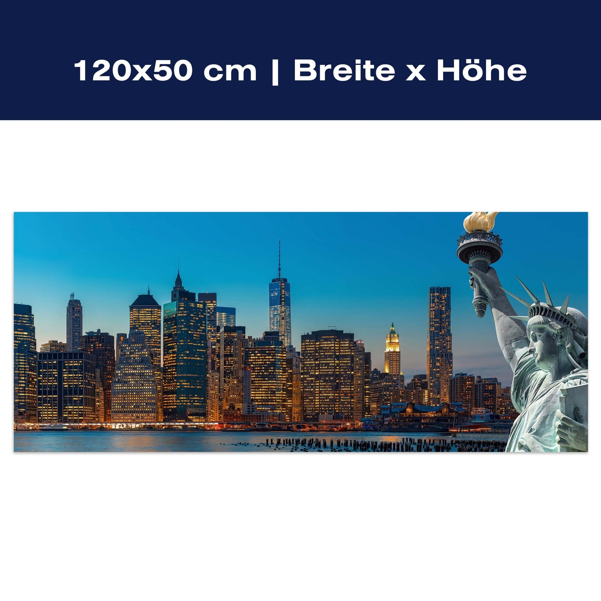 Leinwandbild New York Skyline Freiheitsstatue M0726 Leinwandbild New York Skyline Freiheitsstatue M0726