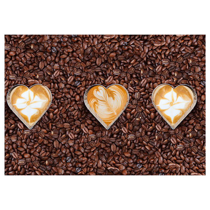 Fototapete Kaffeebohnen und Kaffeeherzen M0731 - Bild 2 Fototapete Kaffeebohnen und Kaffeeherzen M0731 - Bild 2