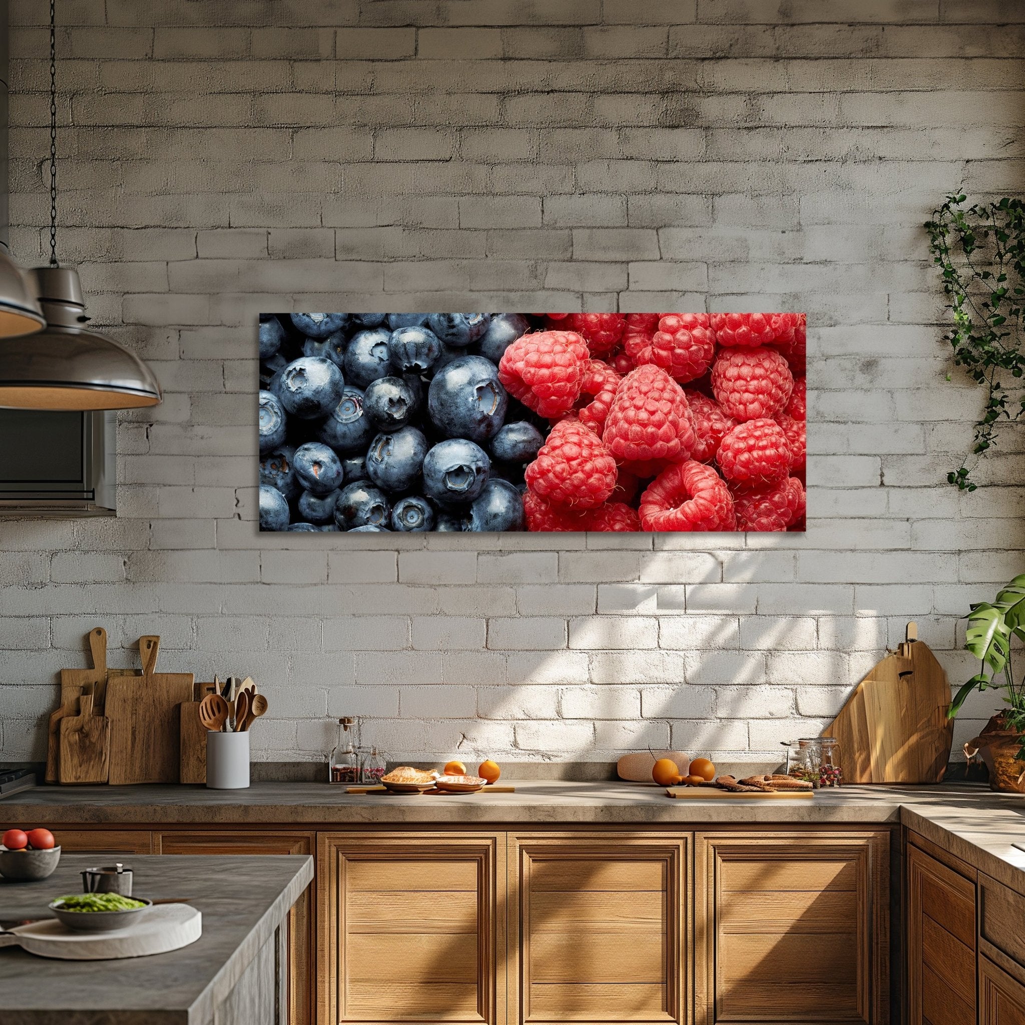 Leinwandbild Heidelbeeren und Himbeeren M0732 kaufen - Bild 2 Leinwandbild Heidelbeeren und Himbeeren M0732 kaufen - Bild 2