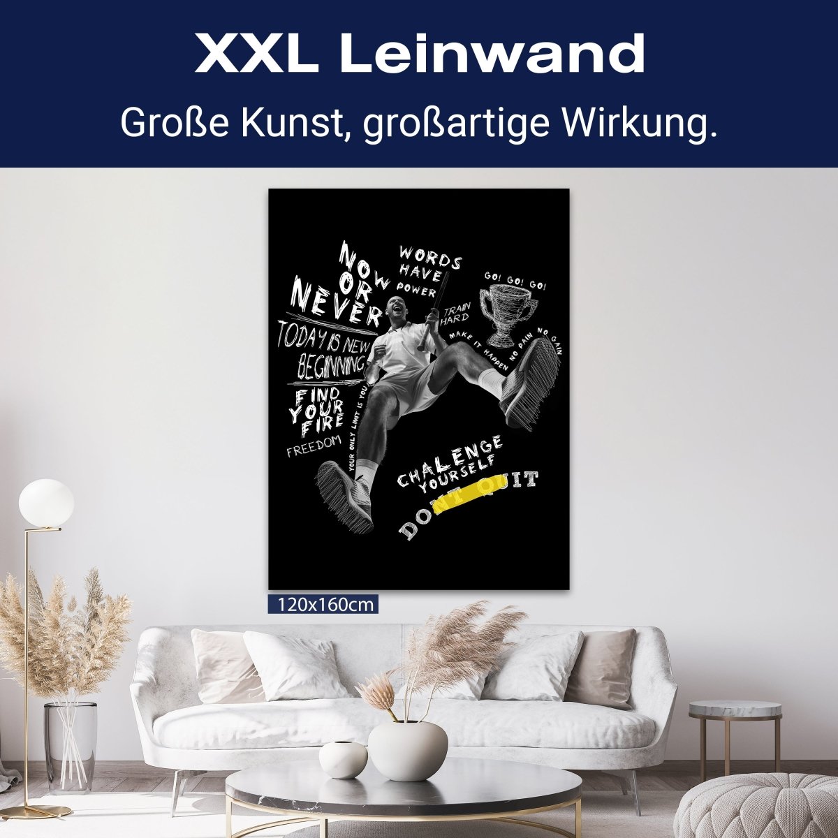 Leinwandbild Spruch Don't Quit M0732 kaufen - Bild 9 Leinwandbild Spruch Don't Quit M0732 kaufen - Bild 9