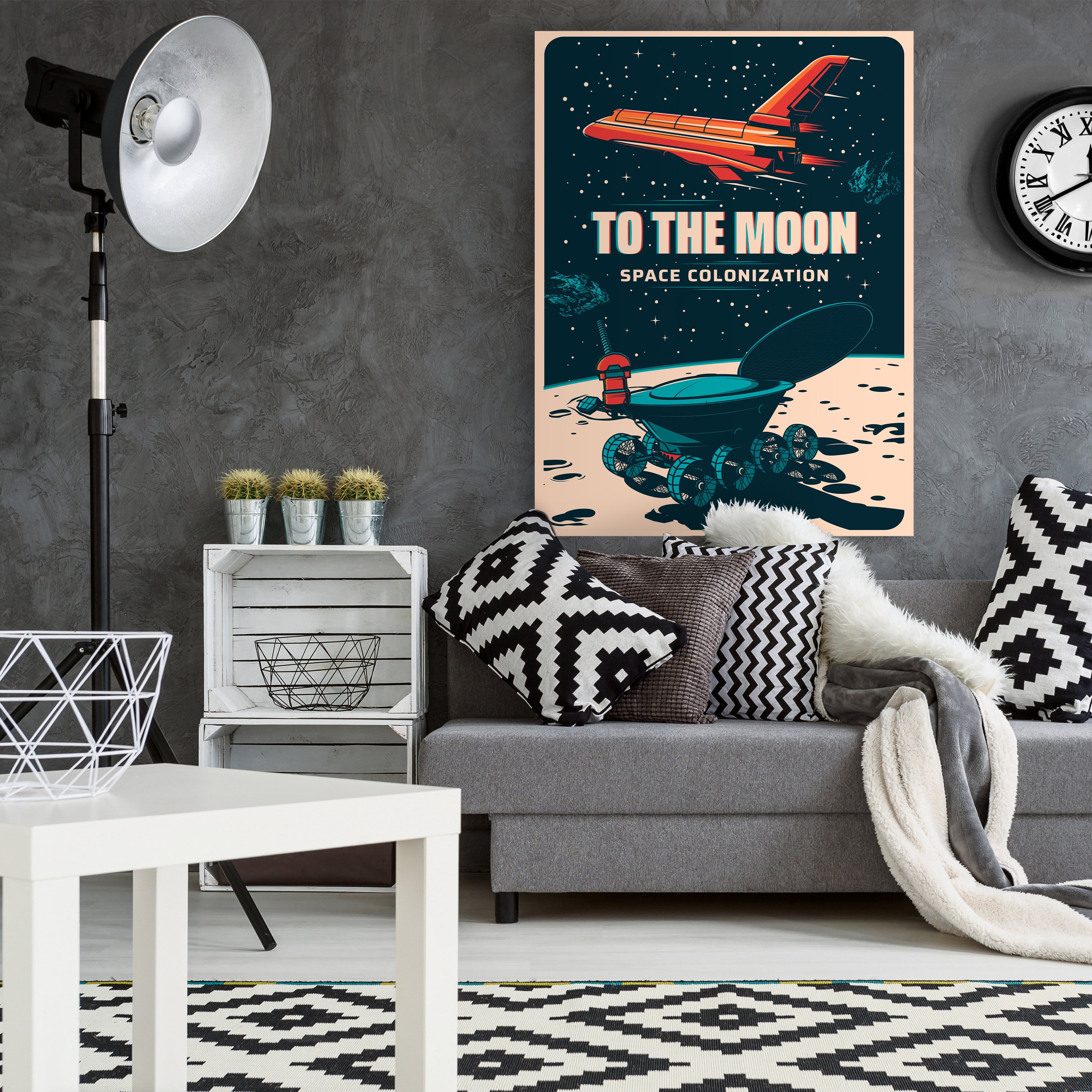 Leinwandbild Digital Art, Rakete, Weltall, Hochformat M0733 kaufen - Bild 2 Leinwandbild Digital Art, Rakete, Weltall, Hochformat M0733 kaufen - Bild 2