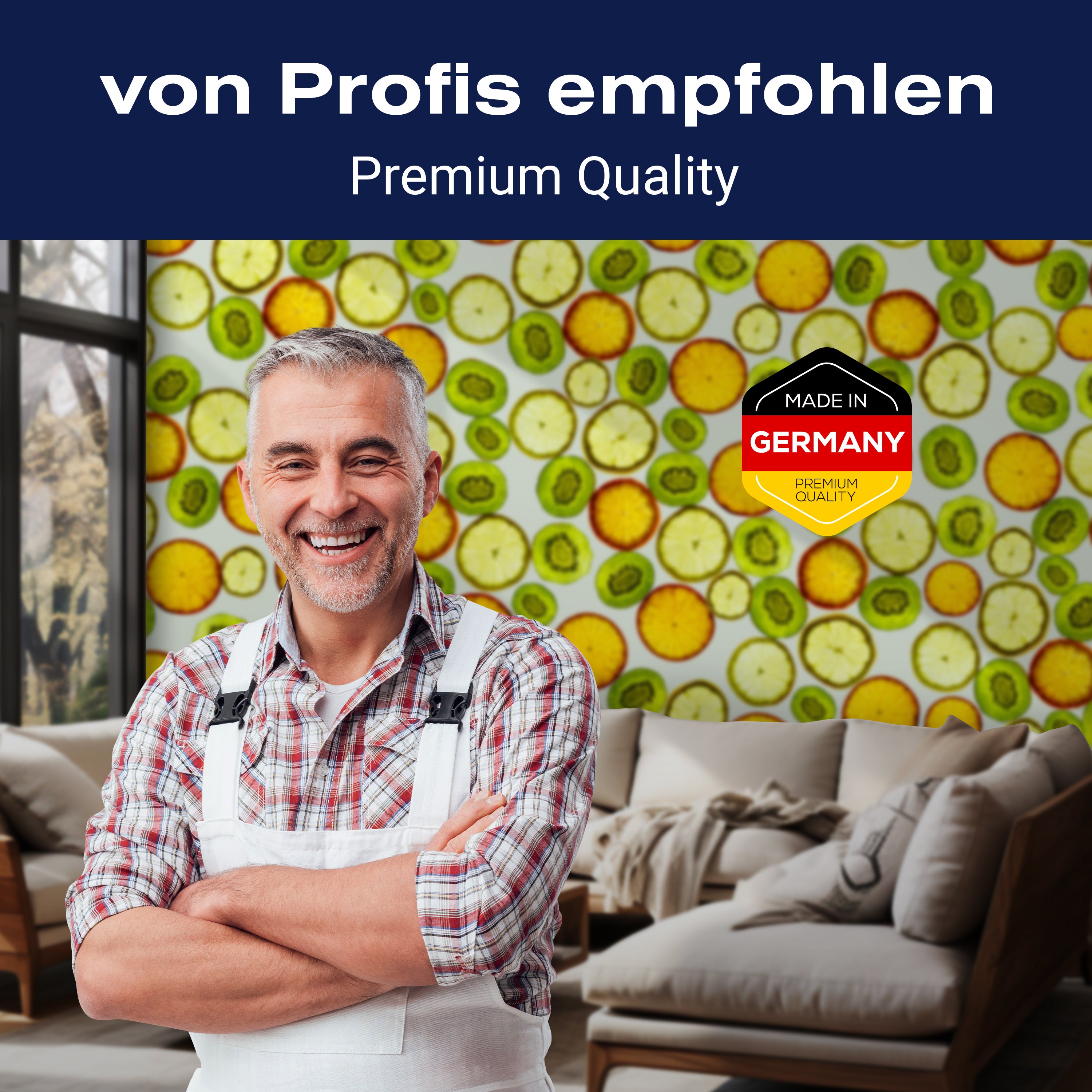 Fototapete Kiwi Zitrone Limette M0733 - Bild 5 Fototapete Kiwi Zitrone Limette M0733 - Bild 5