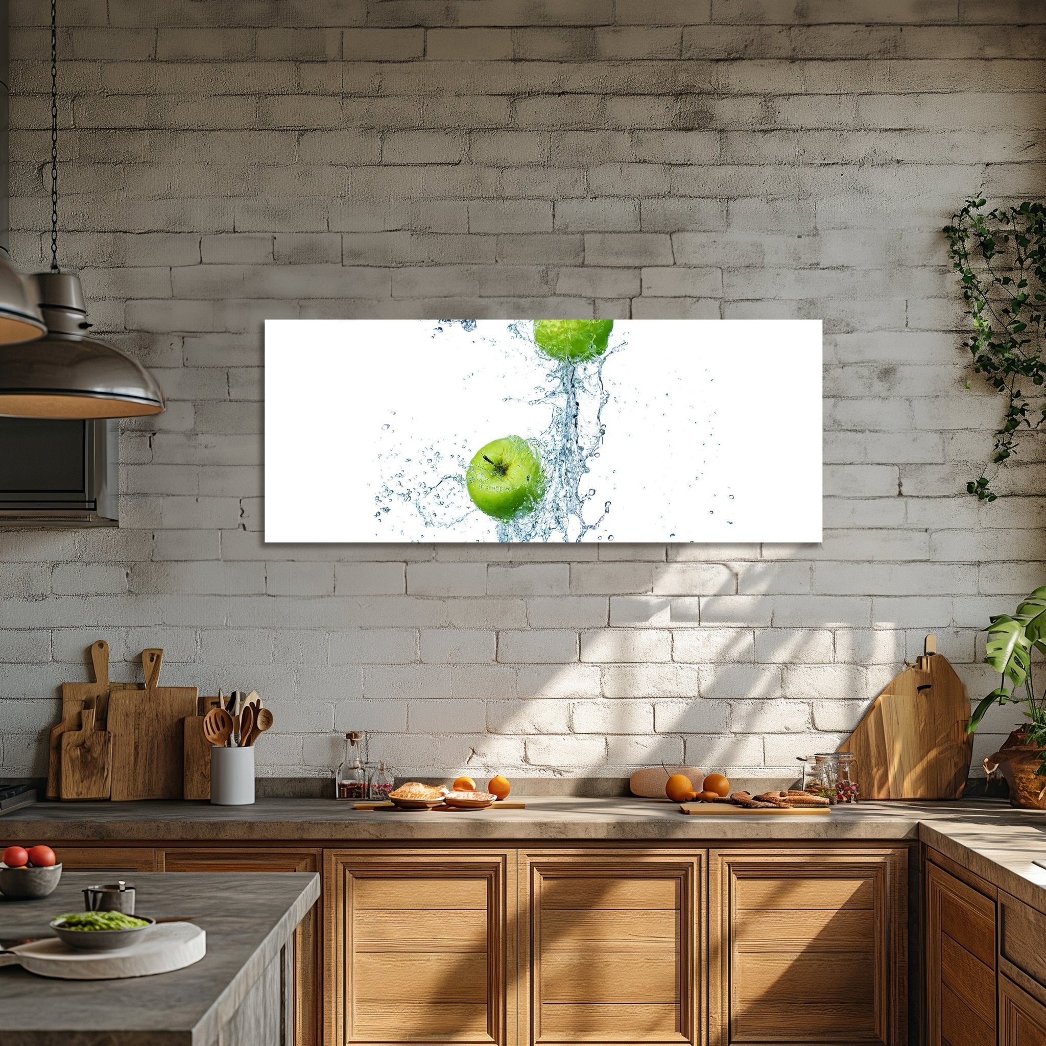 Leinwandbild grüner Apfel M0736 kaufen - Bild 2 Leinwandbild grüner Apfel M0736 kaufen - Bild 2
