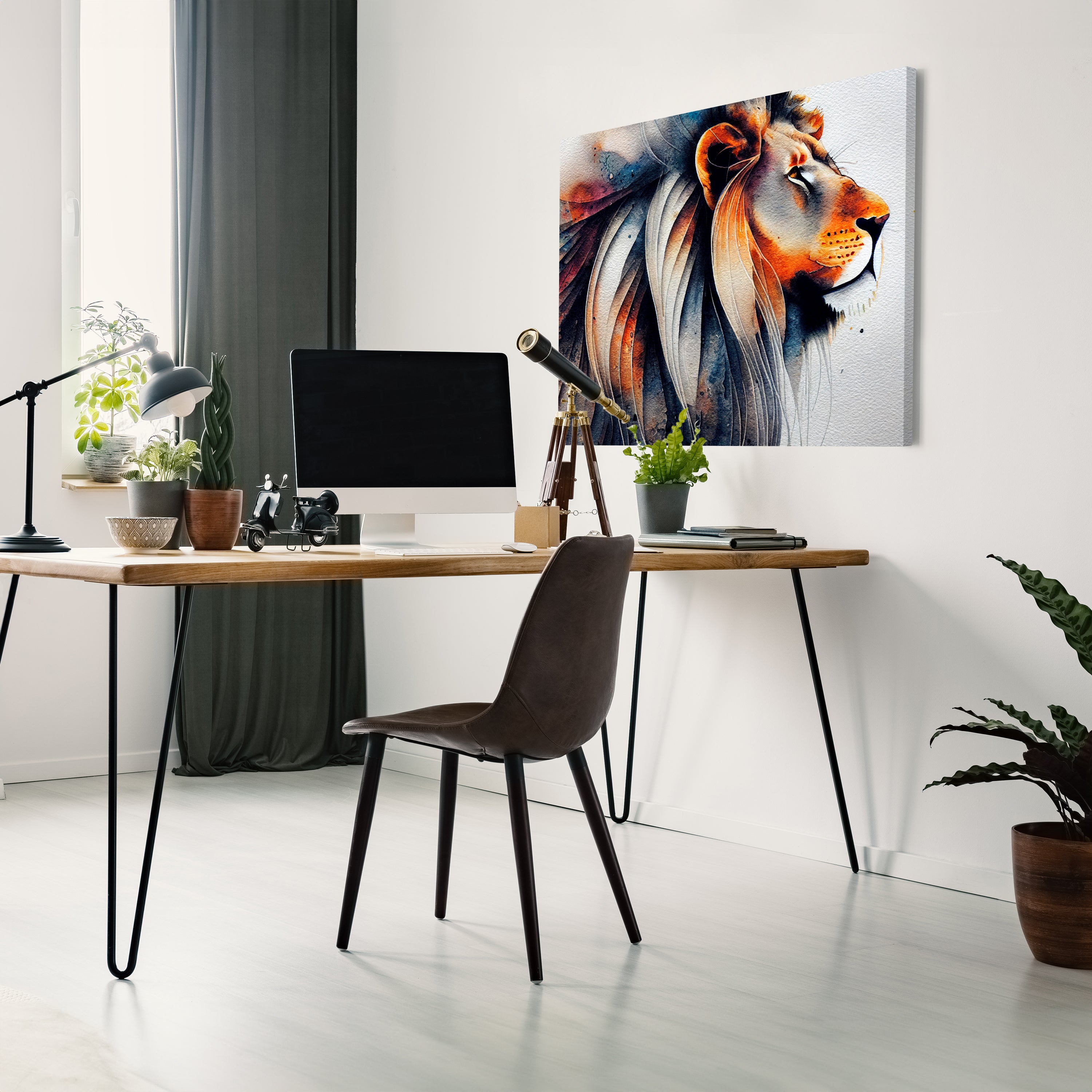 Leinwandbild Malerei, Löwe M0737 kaufen - Bild 3 Leinwandbild Malerei, Löwe M0737 kaufen - Bild 3