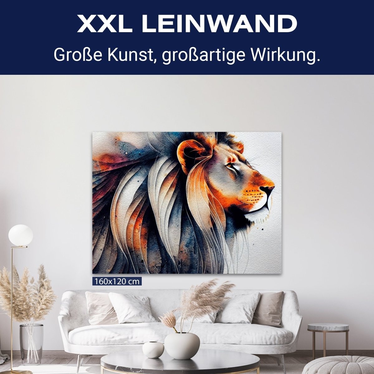 Leinwandbild Malerei, Löwe M0737 kaufen - Bild 9 Leinwandbild Malerei, Löwe M0737 kaufen - Bild 9