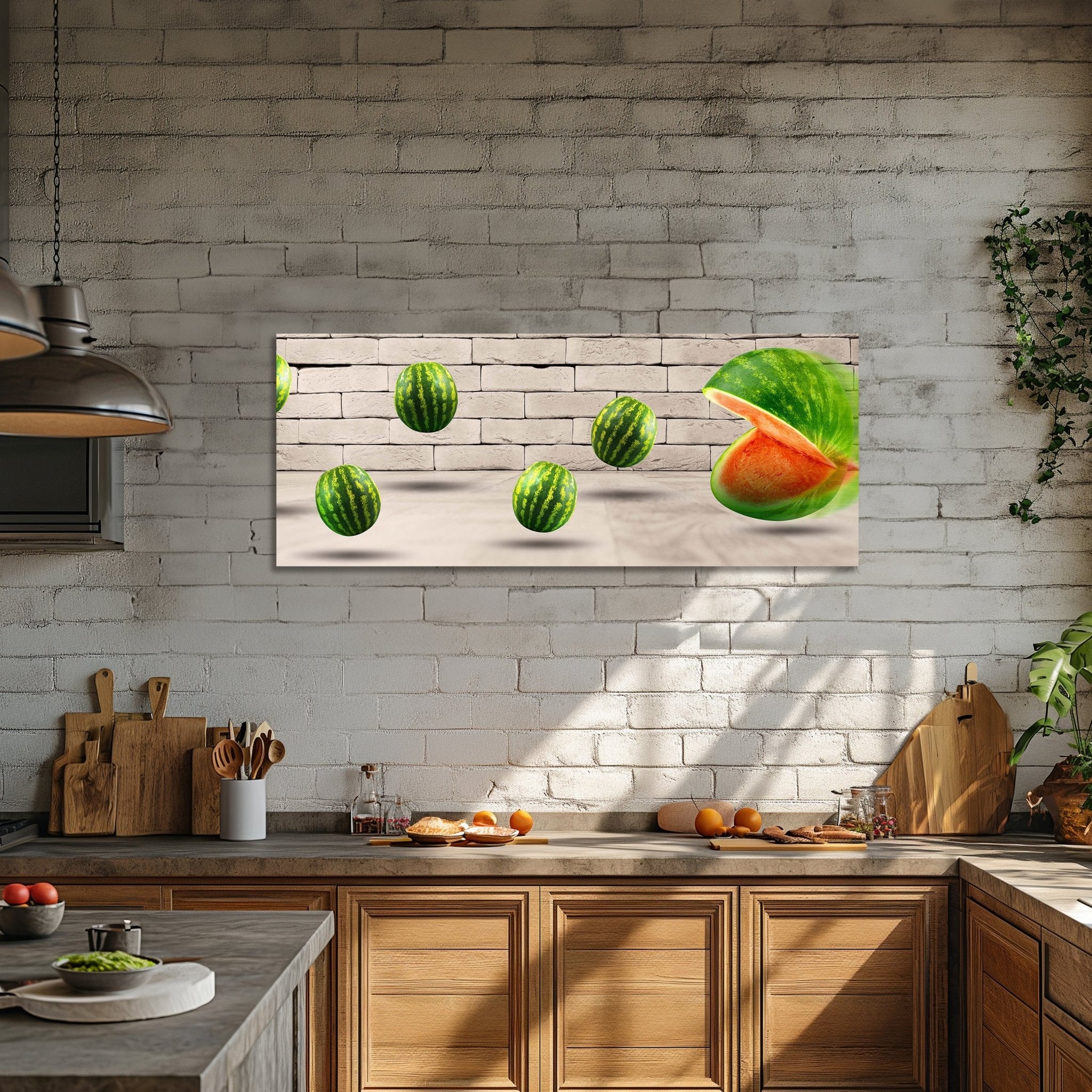 Leinwandbild Pac - Melone M0739 kaufen - Bild 2 Leinwandbild Pac - Melone M0739 kaufen - Bild 2