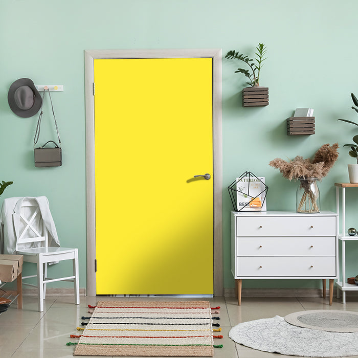 Türtapete einfarbig Gelb M0740 - Bild 1 Türtapete einfarbig Gelb M0740 - Bild 1