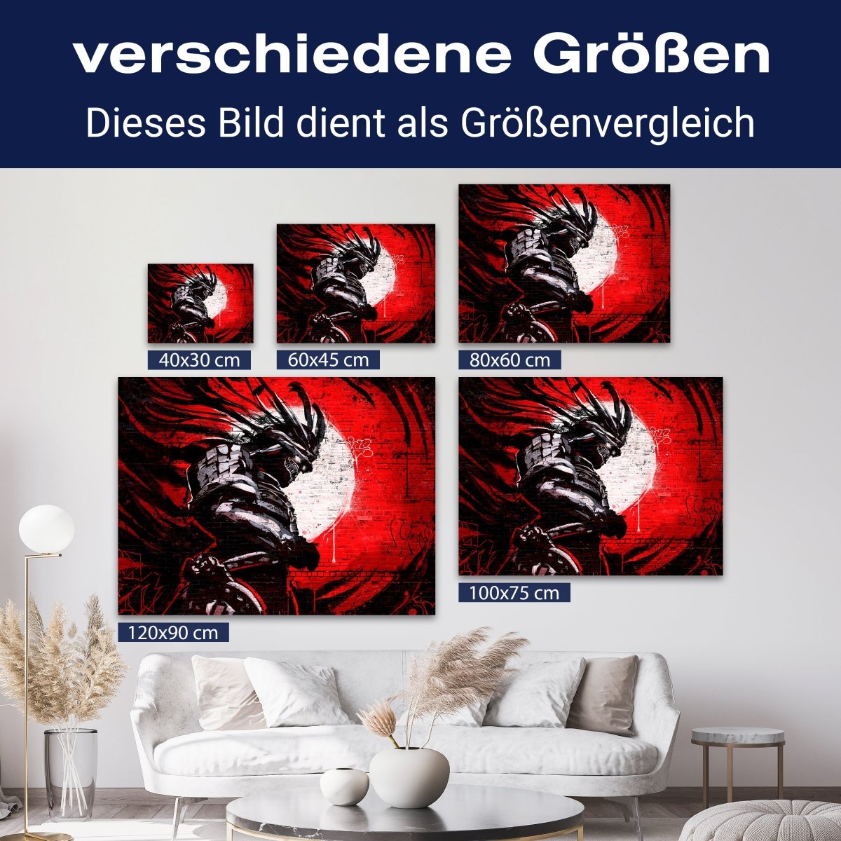 Leinwandbild Kämpfer und Krieger, Samurai, Querformat M0745 kaufen - Bild 8 Leinwandbild Kämpfer und Krieger, Samurai, Querformat M0745 kaufen - Bild 8