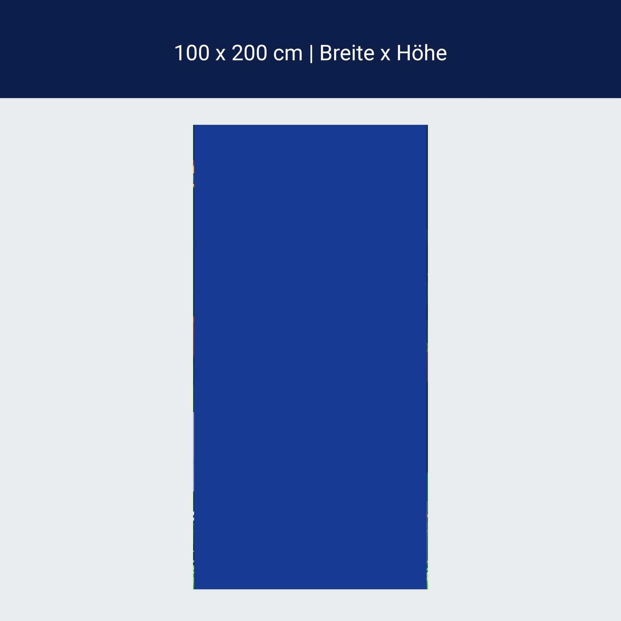 Türtapete einfarbig Königsblau M0745 Türtapete einfarbig Königsblau M0745