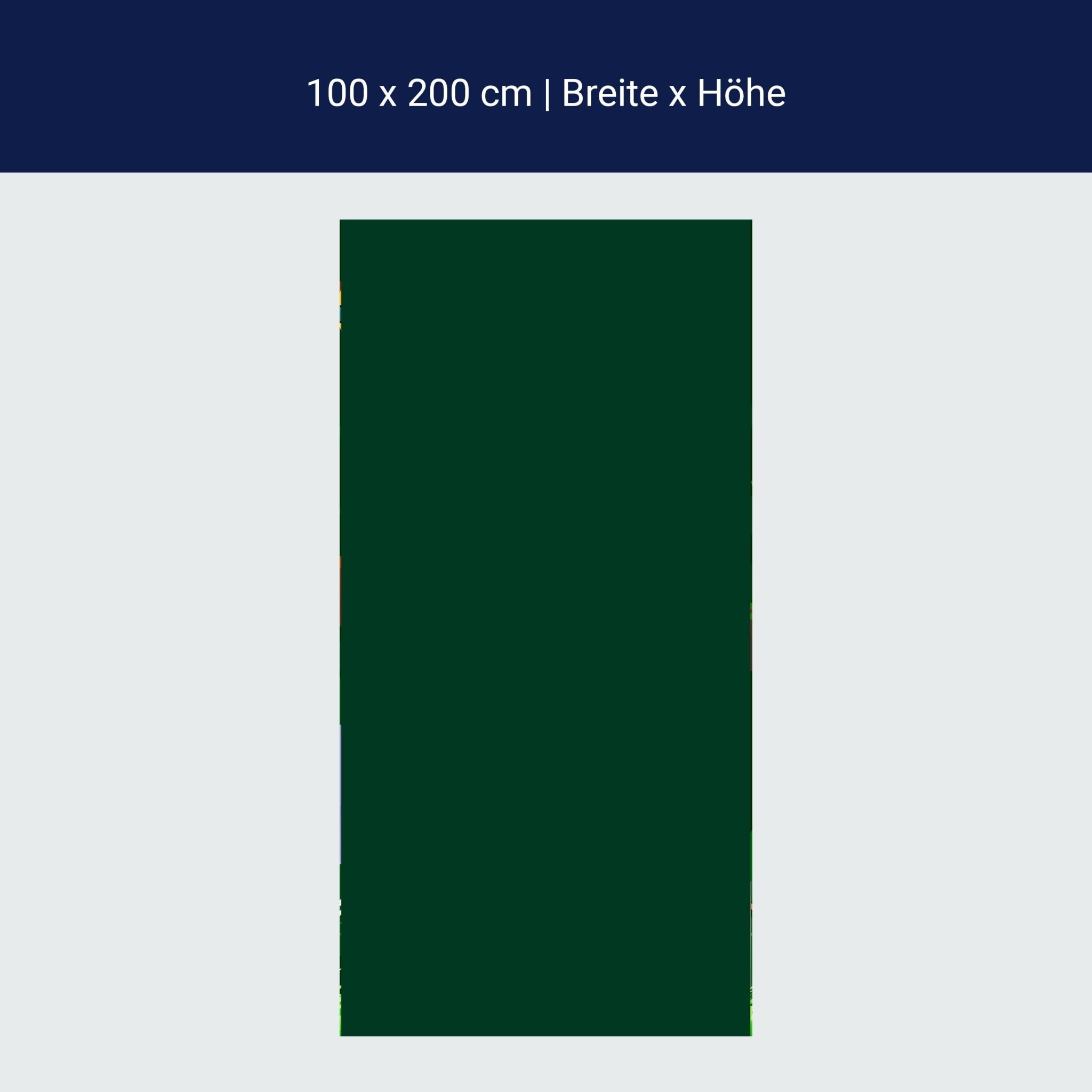 Türtapete einfarbig Dunkelgrün M0748 Türtapete einfarbig Dunkelgrün M0748