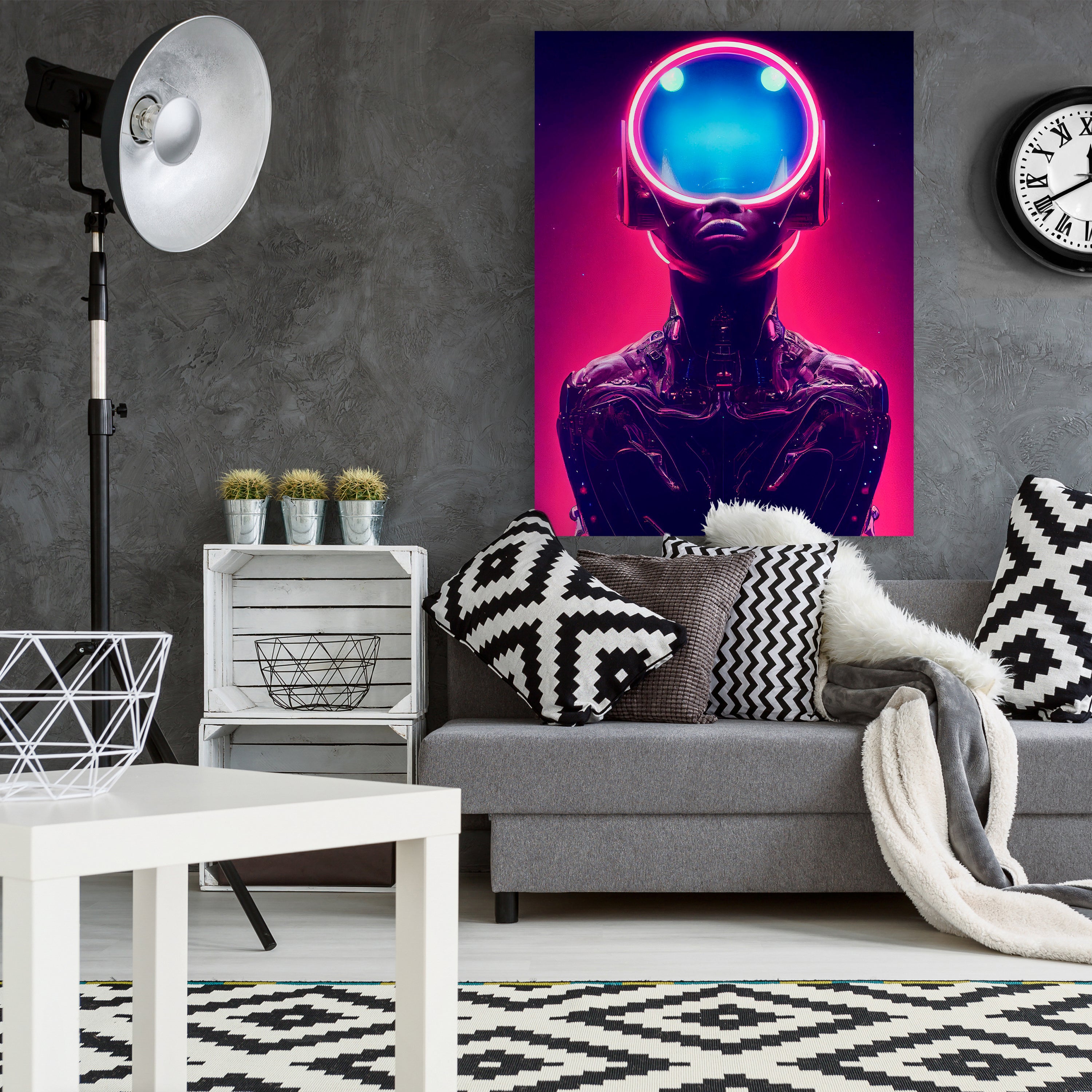 Leinwandbild Gaming, Roboter, Hochformat M0750 kaufen - Bild 2 Leinwandbild Gaming, Roboter, Hochformat M0750 kaufen - Bild 2