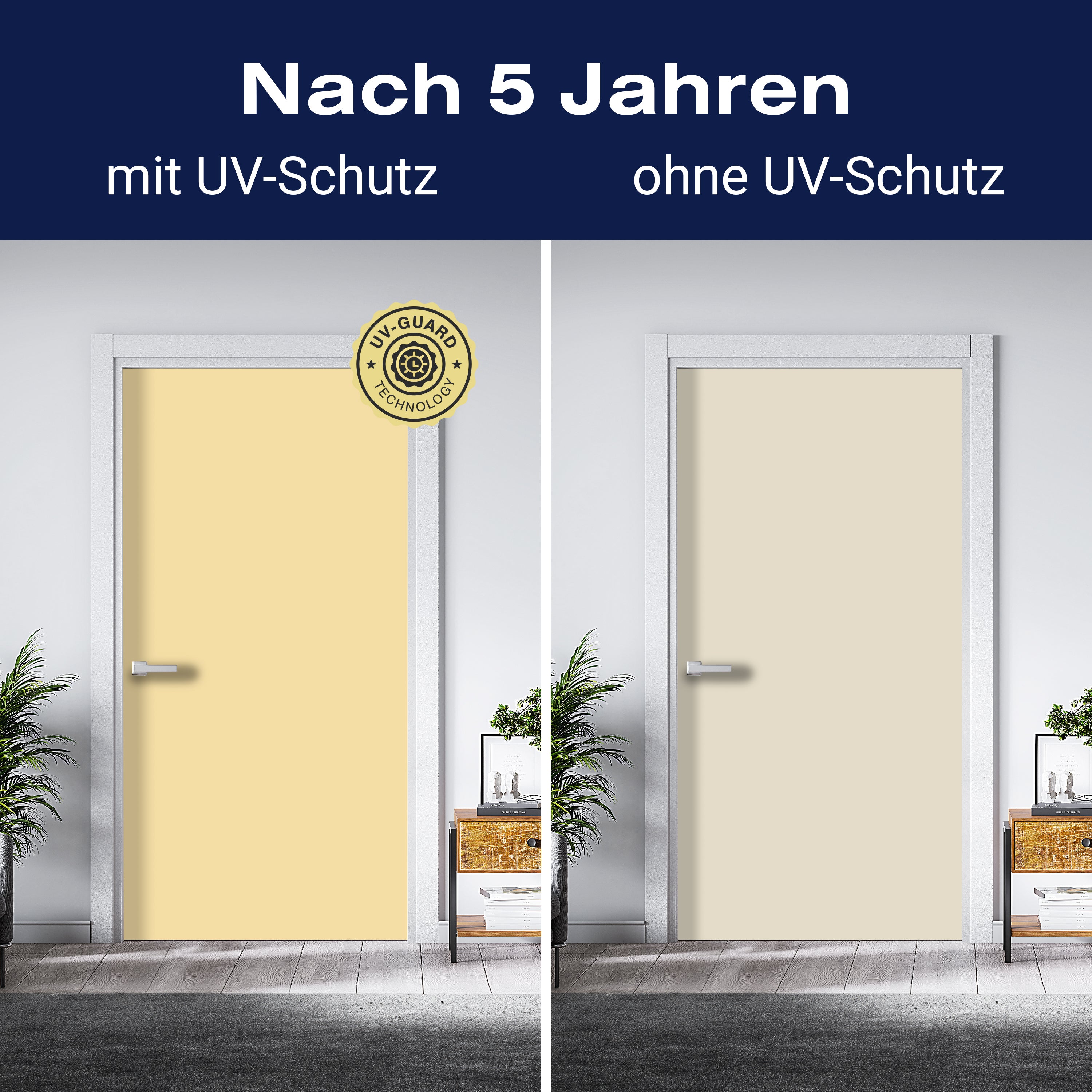 Türtapete einfarbig Creame M0750 - Bild 4 Türtapete einfarbig Creame M0750 - Bild 4