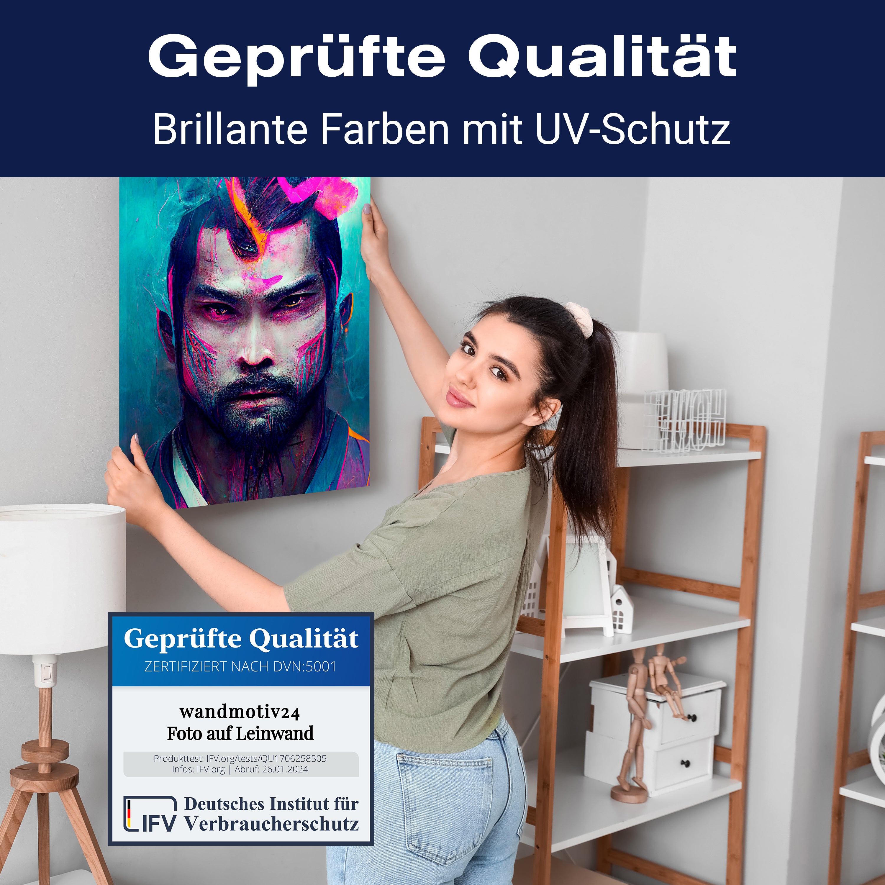 Leinwandbild Kämpfer und Krieger, Ninja, Hochformat M0755 kaufen - Bild 4 Leinwandbild Kämpfer und Krieger, Ninja, Hochformat M0755 kaufen - Bild 4