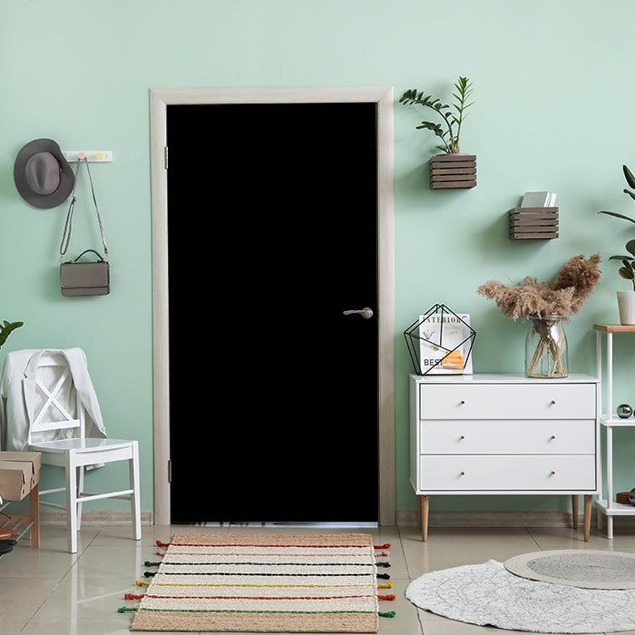 Türtapete einfarbig Schwarz M0756 - Bild 1 Türtapete einfarbig Schwarz M0756 - Bild 1