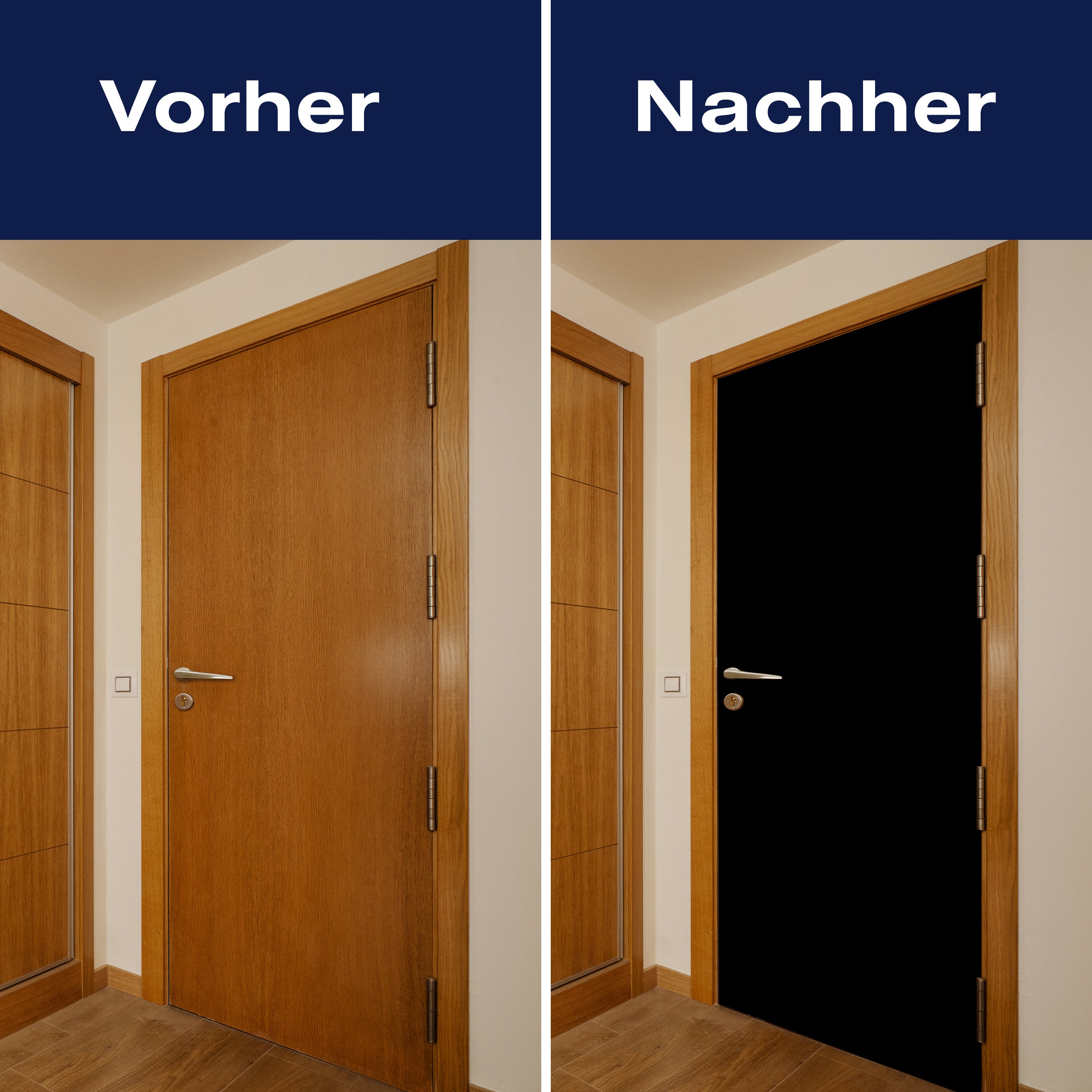 Türtapete einfarbig Schwarz M0756 - Bild 10 Türtapete einfarbig Schwarz M0756 - Bild 10