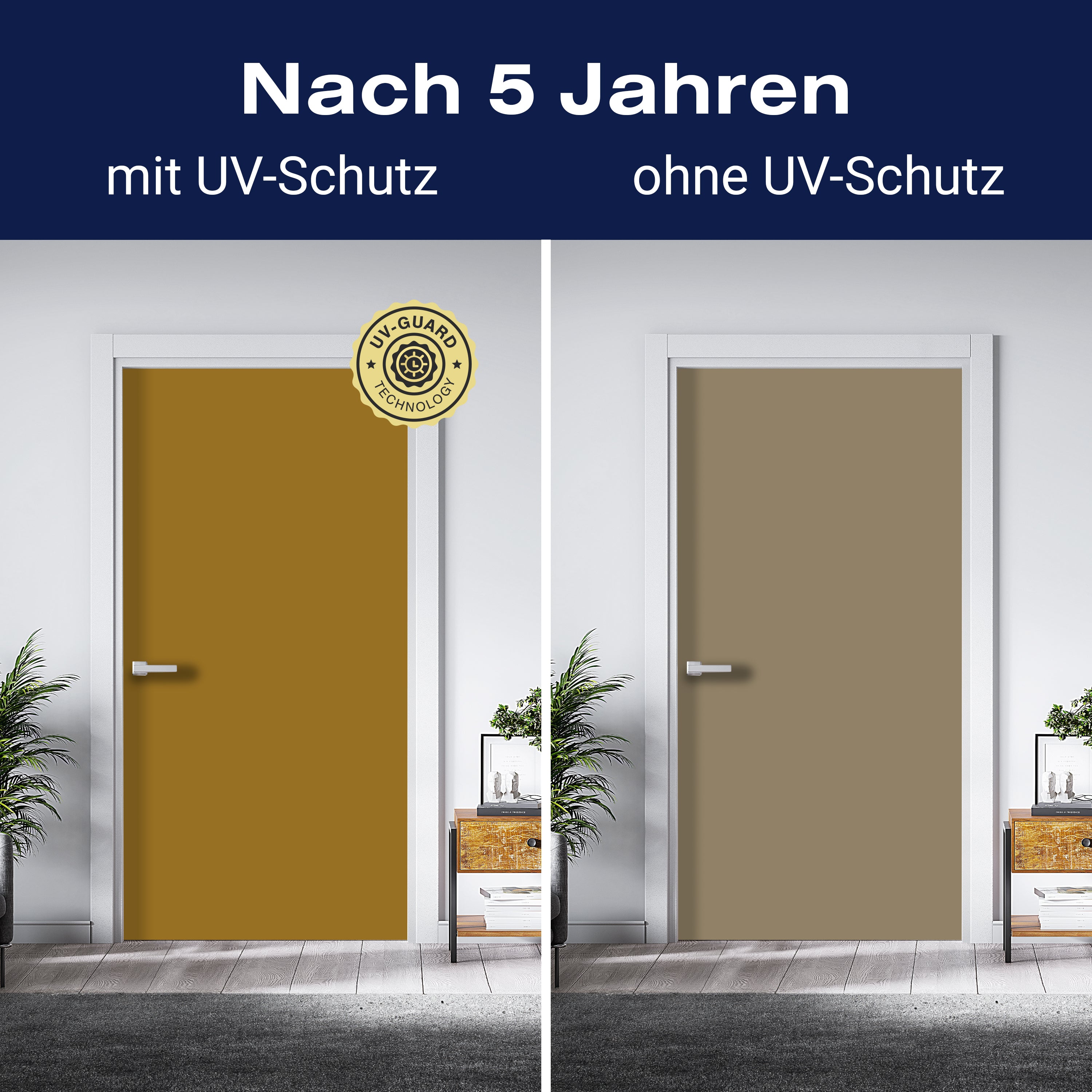 Türtapete einfarbig Gold M0757 - Bild 4 Türtapete einfarbig Gold M0757 - Bild 4