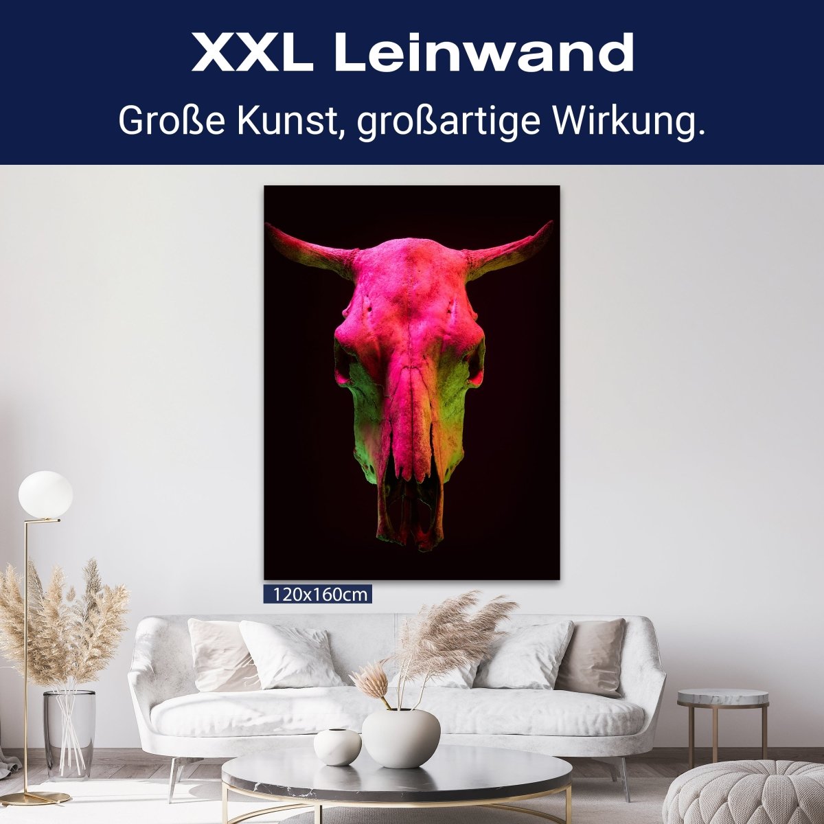 Leinwandbild Vintage, Stier Totenkopf, Hochformat M0758 kaufen - Bild 9 Leinwandbild Vintage, Stier Totenkopf, Hochformat M0758 kaufen - Bild 9