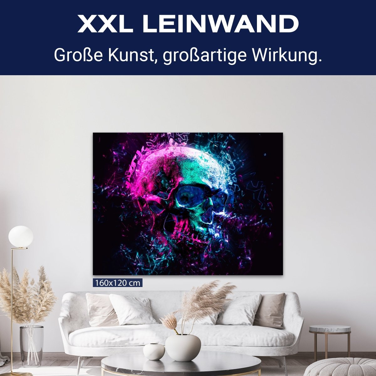 Leinwandbild Digital Art, Totenkopf, Querformat M0759 kaufen - Bild 9 Leinwandbild Digital Art, Totenkopf, Querformat M0759 kaufen - Bild 9