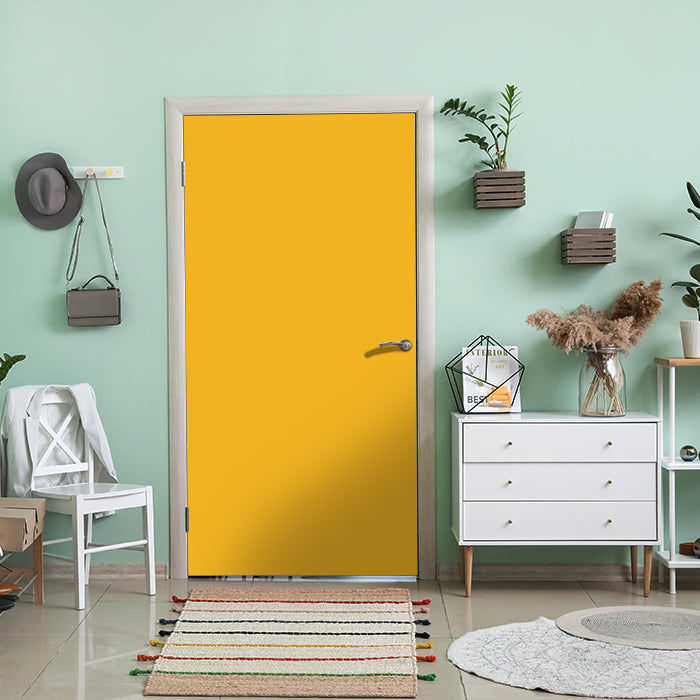 Türtapete einfarbig Goldgelb M0759 - Bild 1 Türtapete einfarbig Goldgelb M0759 - Bild 1