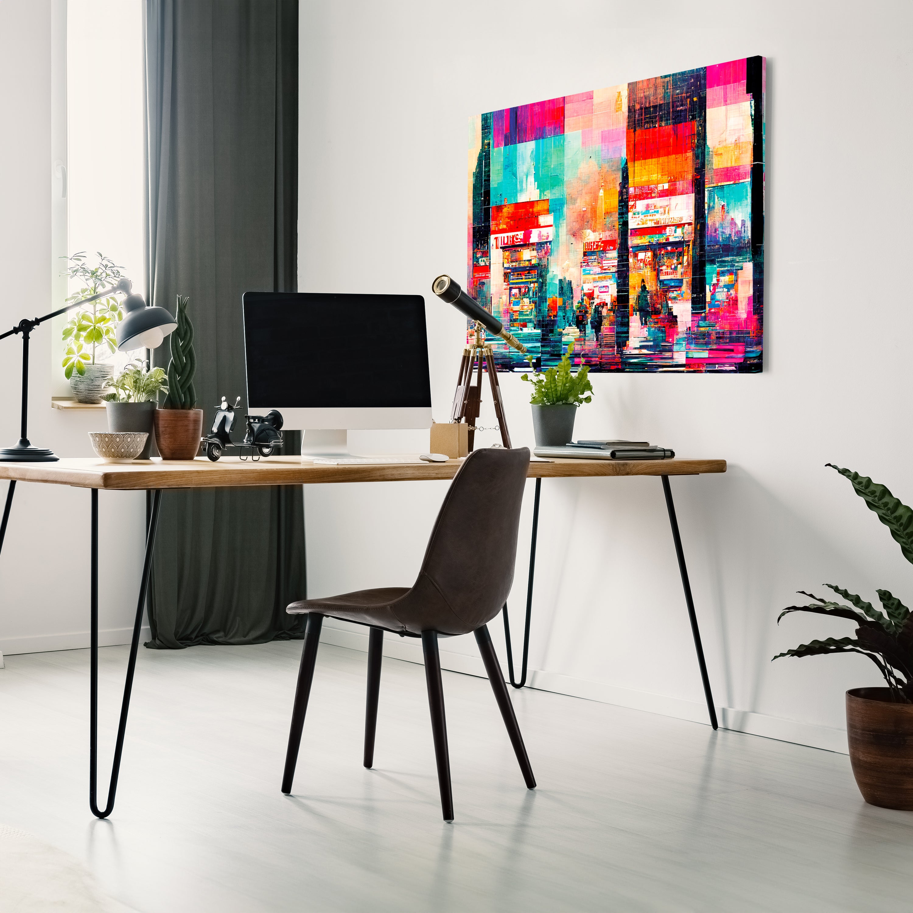 Leinwandbild Kunst und Gemälde, Gebäude Abtrakt, Querformat M0762 kaufen - Bild 3 Leinwandbild Kunst und Gemälde, Gebäude Abtrakt, Querformat M0762 kaufen - Bild 3