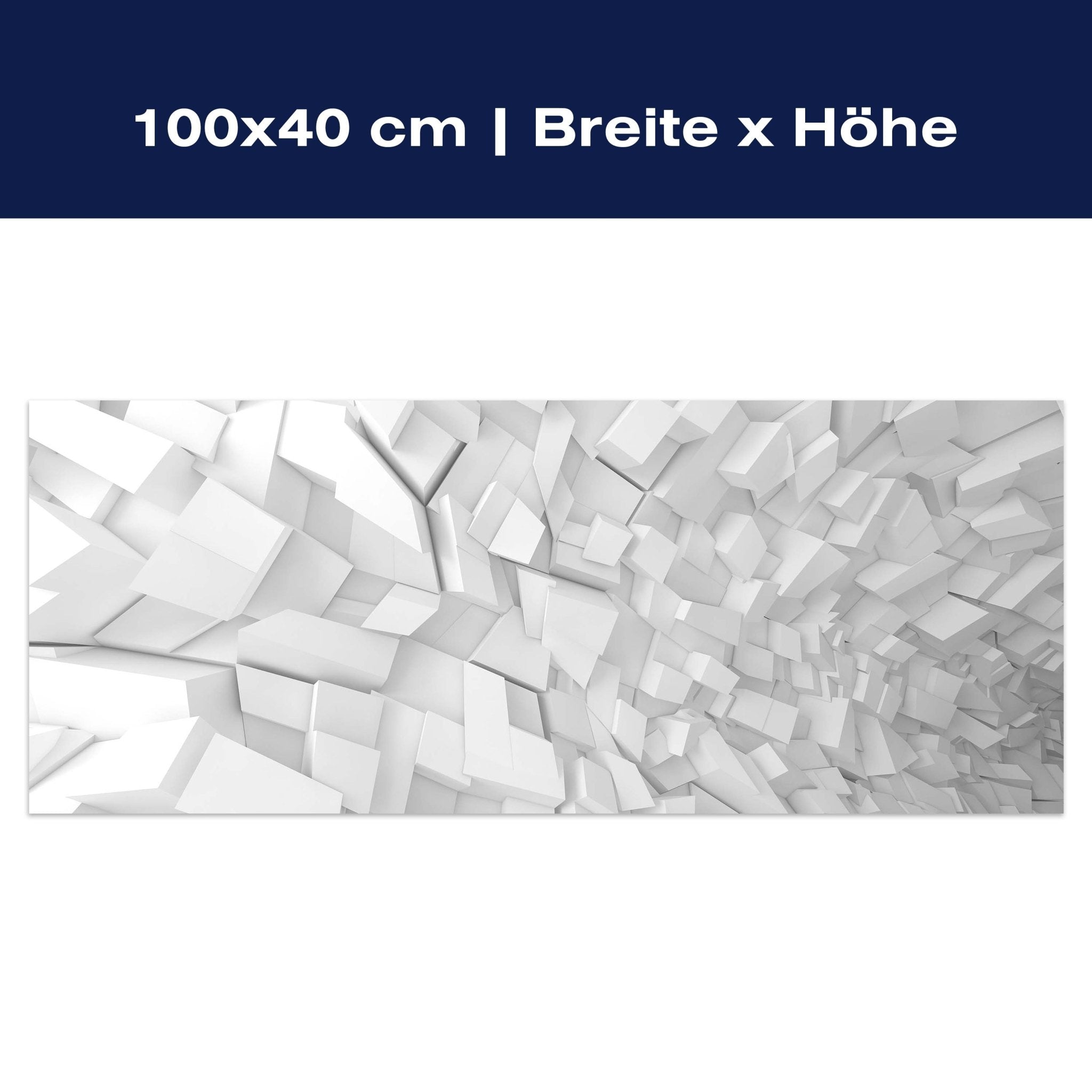 Leinwandbild Innenmuster mit chaotischen Blöcken M0767 Leinwandbild Innenmuster mit chaotischen Blöcken M0767