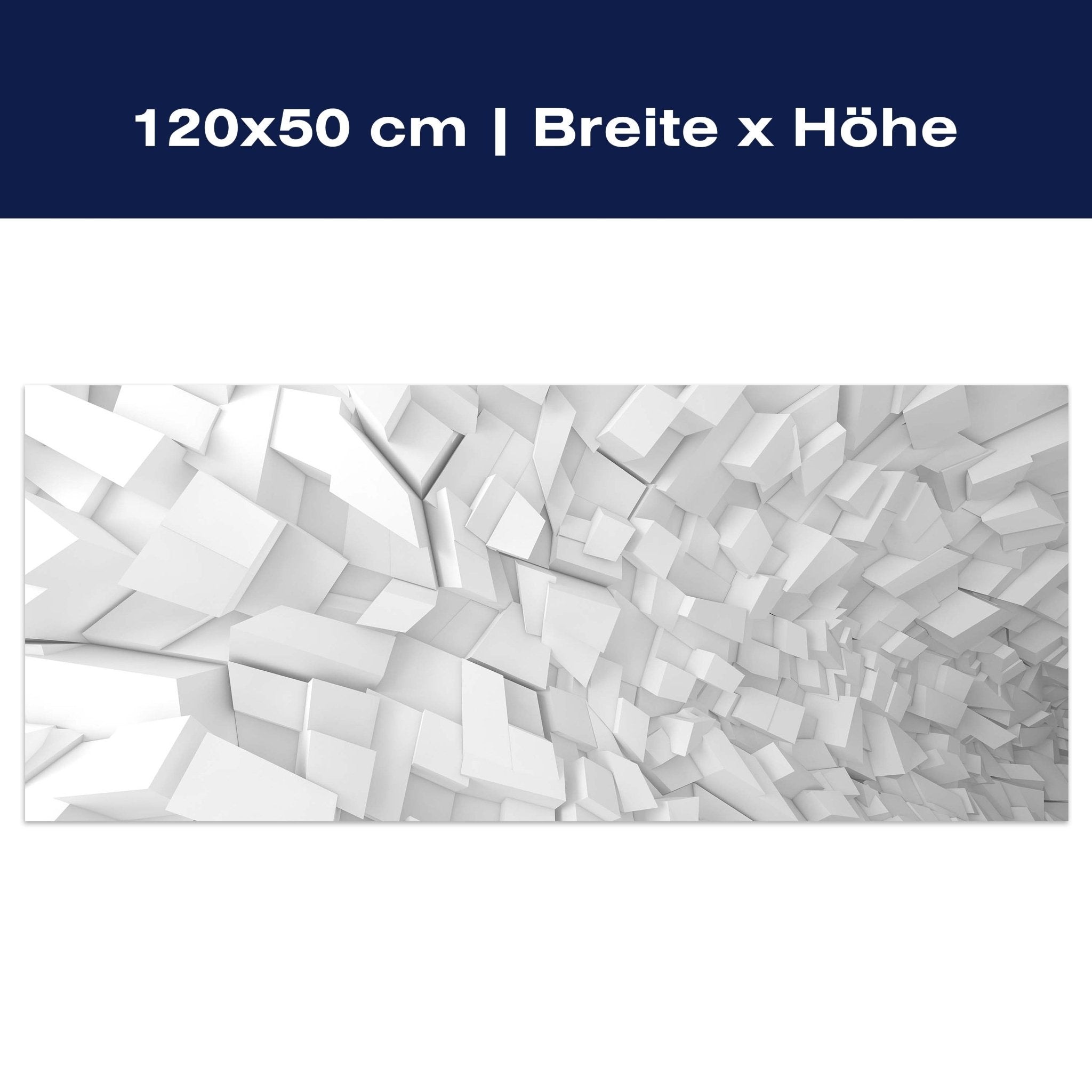 Leinwandbild Innenmuster mit chaotischen Blöcken M0767 Leinwandbild Innenmuster mit chaotischen Blöcken M0767