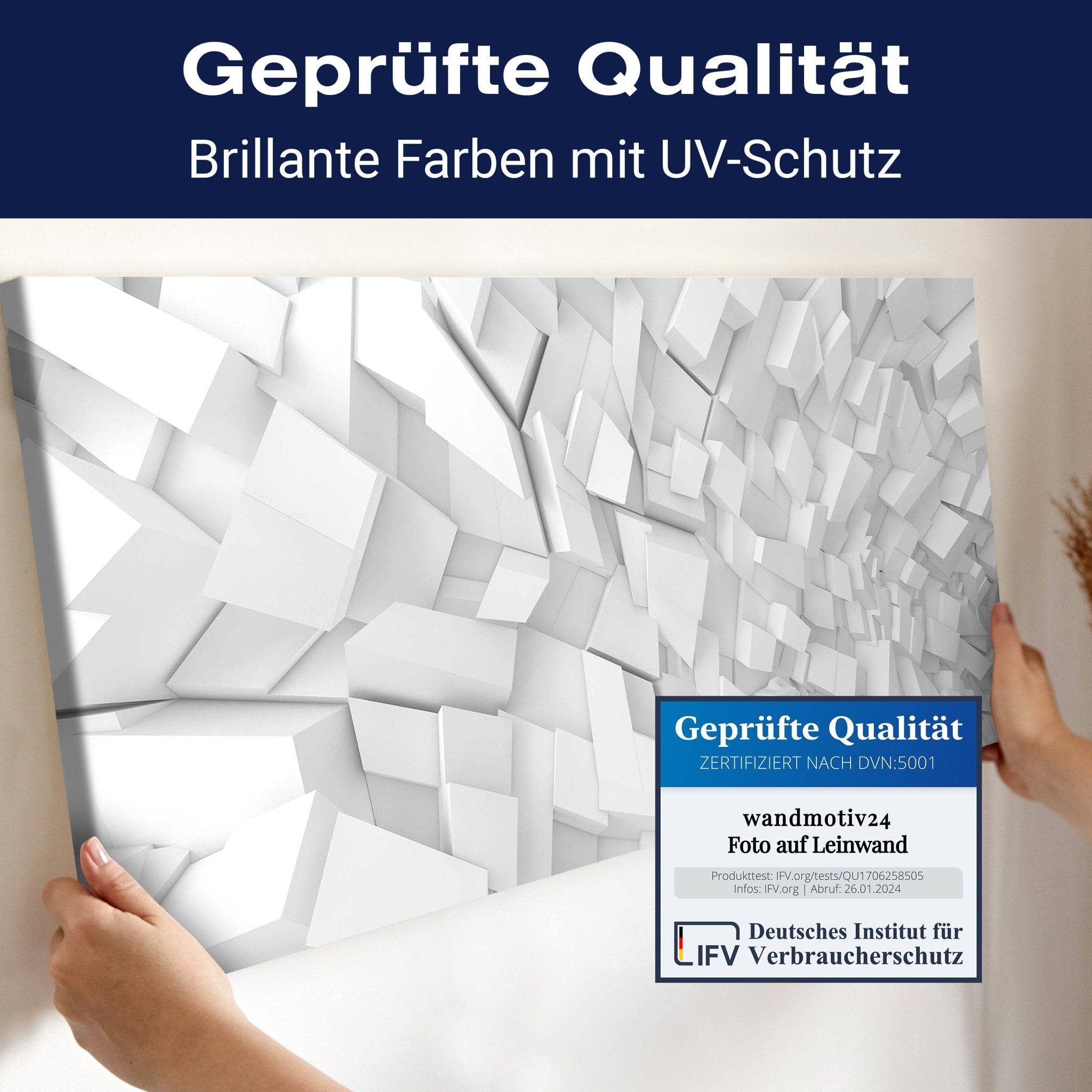 Leinwandbild Innenmuster mit chaotischen Blöcken M0767 kaufen - Bild 4 Leinwandbild Innenmuster mit chaotischen Blöcken M0767 kaufen - Bild 4