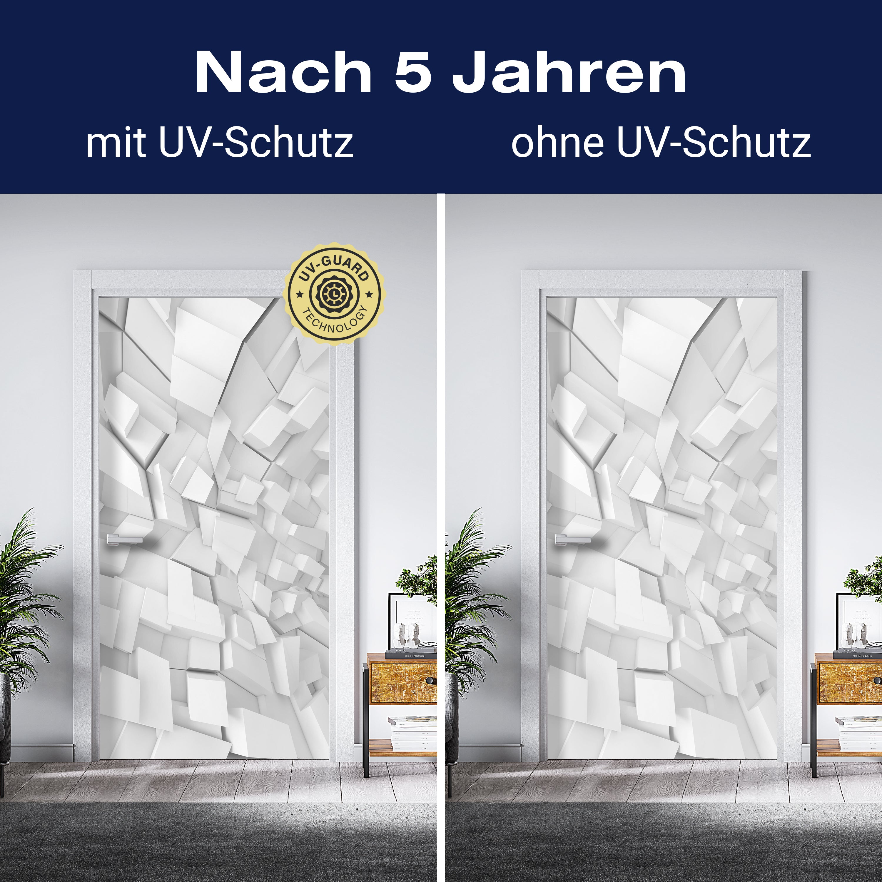 Türtapete Innenmuster mit chaotischen Blöcken M0767 - Bild 4 Türtapete Innenmuster mit chaotischen Blöcken M0767 - Bild 4