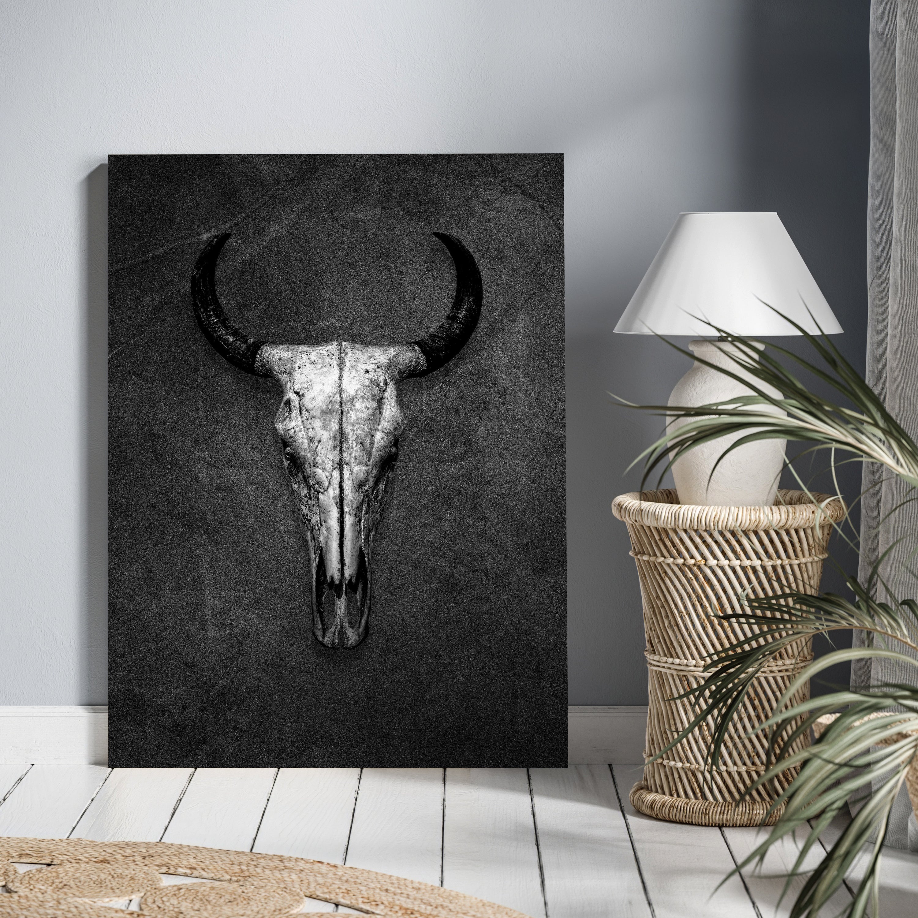 Leinwandbild Totenkopf, Schädel, Bulle, Hochformat M0768 kaufen - Bild 2 Leinwandbild Totenkopf, Schädel, Bulle, Hochformat M0768 kaufen - Bild 2